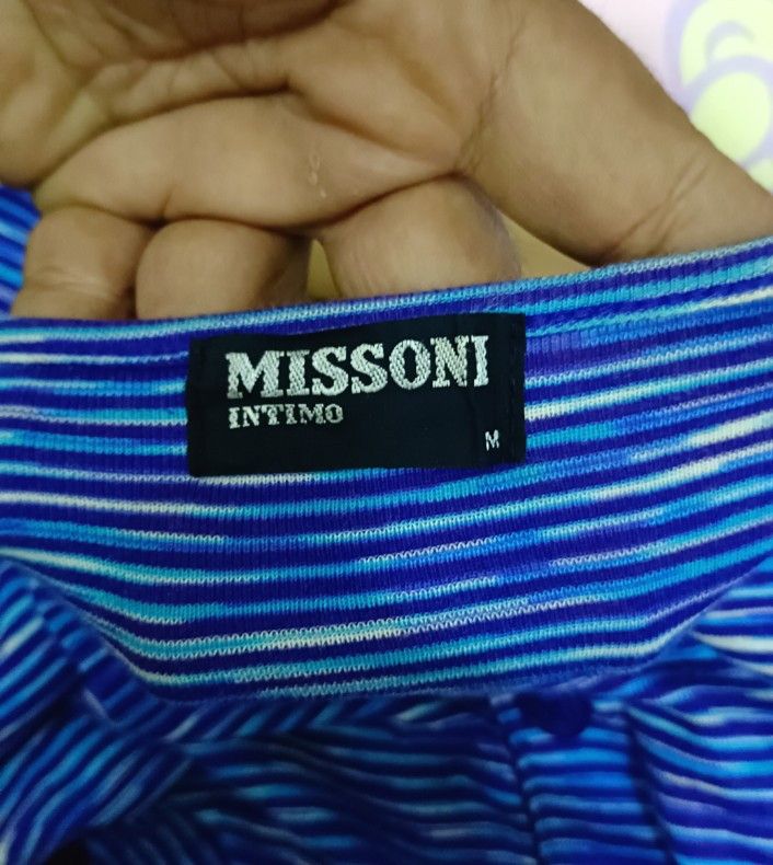 Mossimo × Vintage Rare Missoni Italy Stripes Tshirt Size US M / EU 48-50 / 2 - 3 Thumbnail