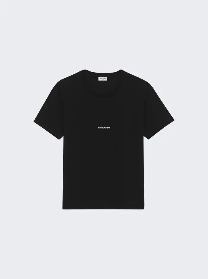 Saint Laurent Paris o1bcso1str0625 Rive Gauche T-Shirt in Black Size US L / EU 52-54 / 3 - 1 Thumbnail