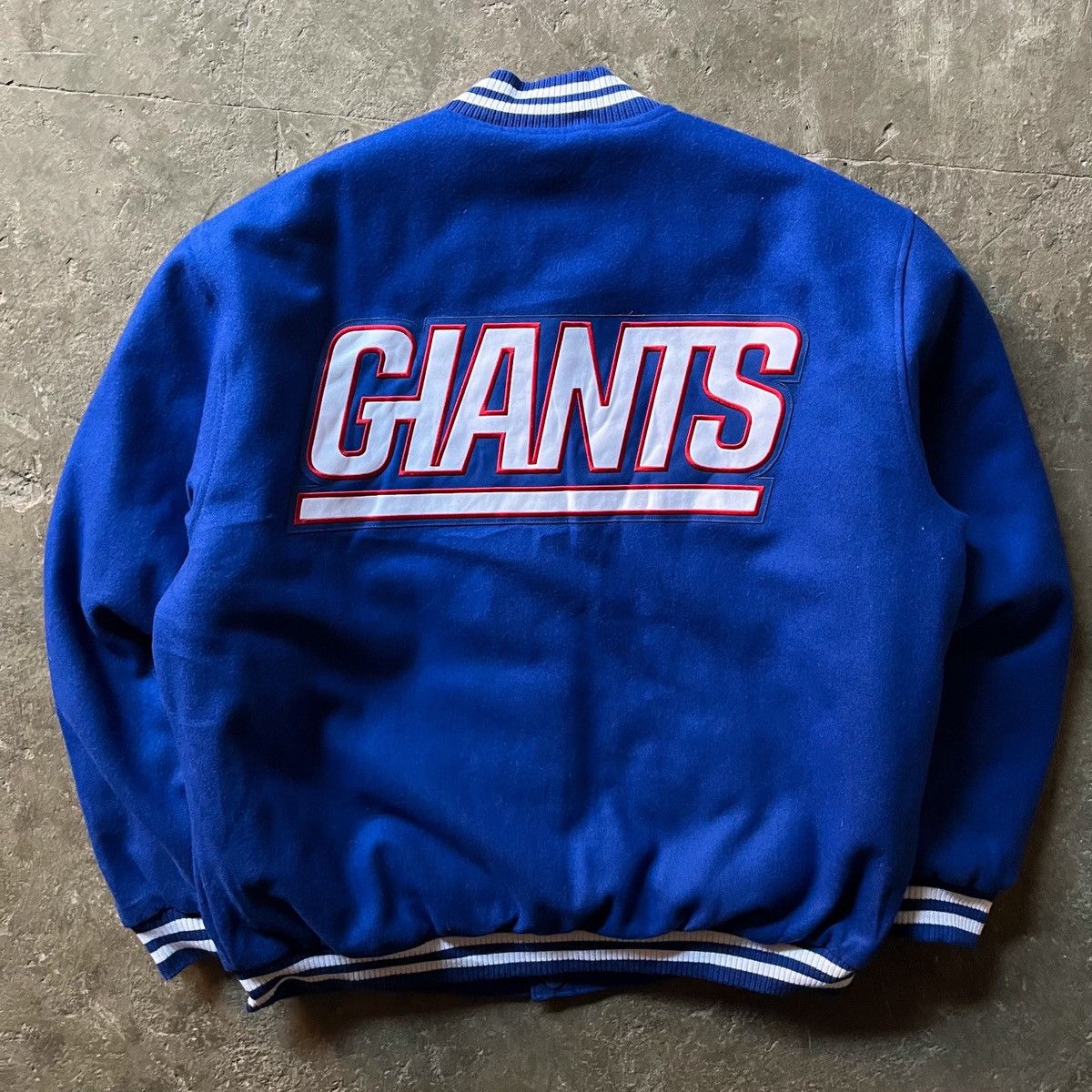 JH Design Vintage JH design NY Giants reversible varsity jacket Size US XL / EU 56 / 4 - 3 Thumbnail