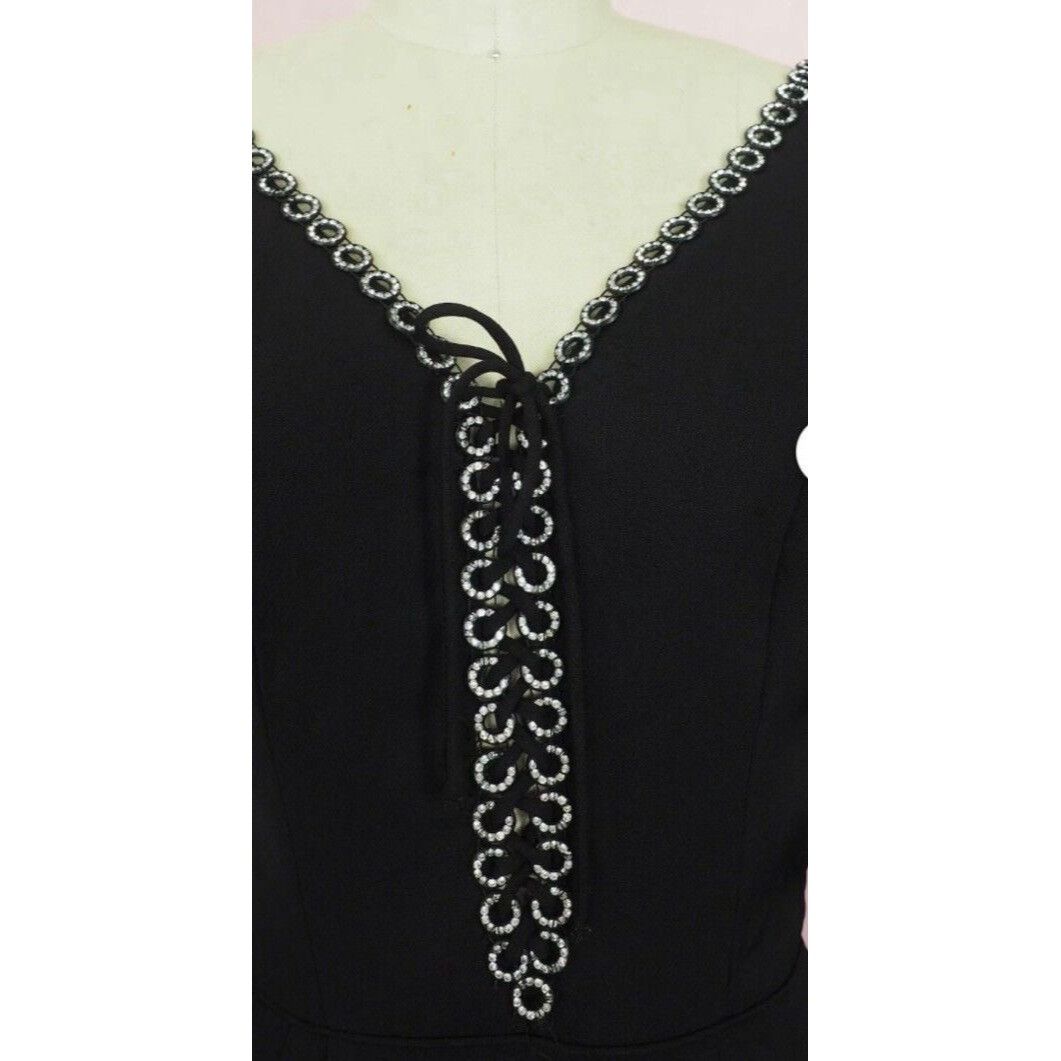 Vintage Vintage 1970s Jack Hartley Miami Black Corset Cocktail Midi Size XS / US 0-2 / IT 36-38 - 14 Thumbnail