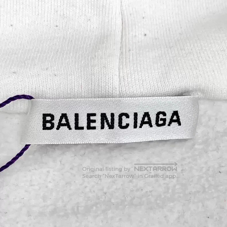 Balenciaga Balenciaga White Logo Letter Wheat Pattern Printed Cotton Size US XS / EU 42 / 0 - 5 Thumbnail
