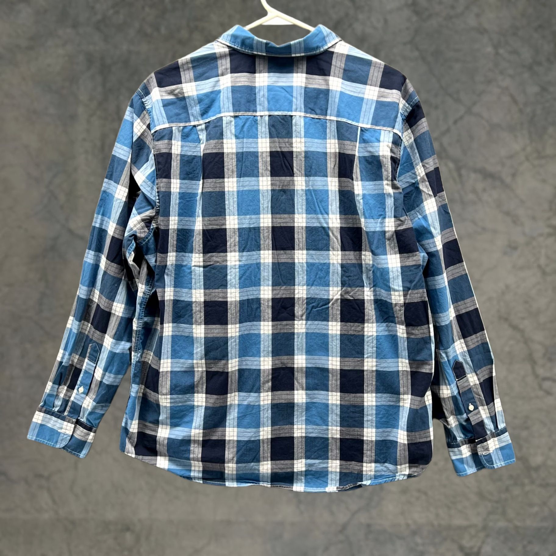 American Eagle Outfitters VINTAGE American Eagle Outfitters Shirt Plaid Button-Up Blue Large Men Size US L / EU 52-54 / 3 - 1 Thumbnail