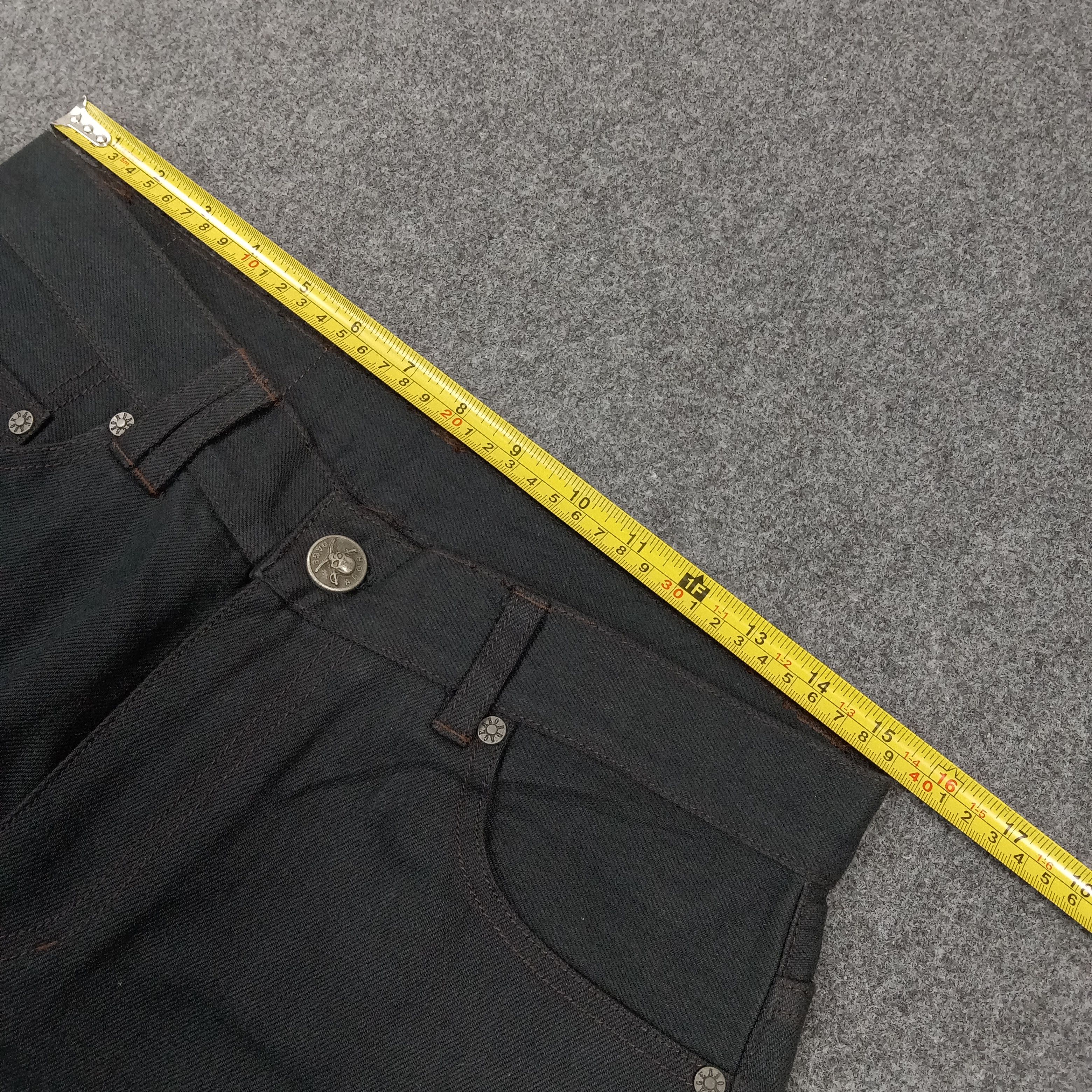 Japanese Brand Abordage by Hiromu Takahara Skull Punk Denim Pants C280N6 Size US 31 - 9 Thumbnail