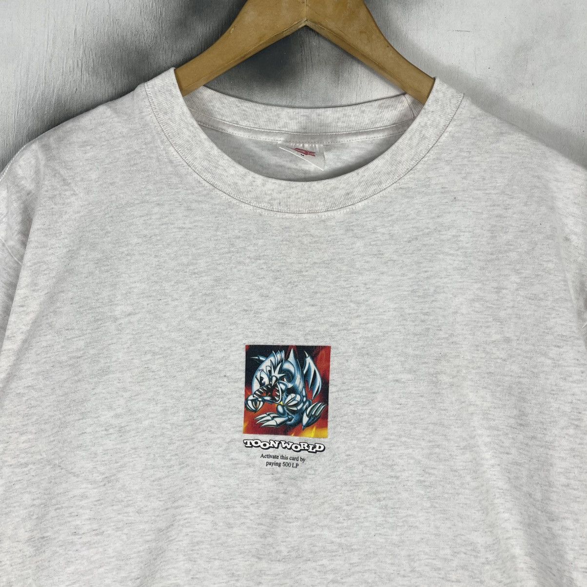 Anime Vintage Yu Gi Oh Toon World Blue Eyes White Dragon Size US L / EU 52-54 / 3 - 1 Thumbnail