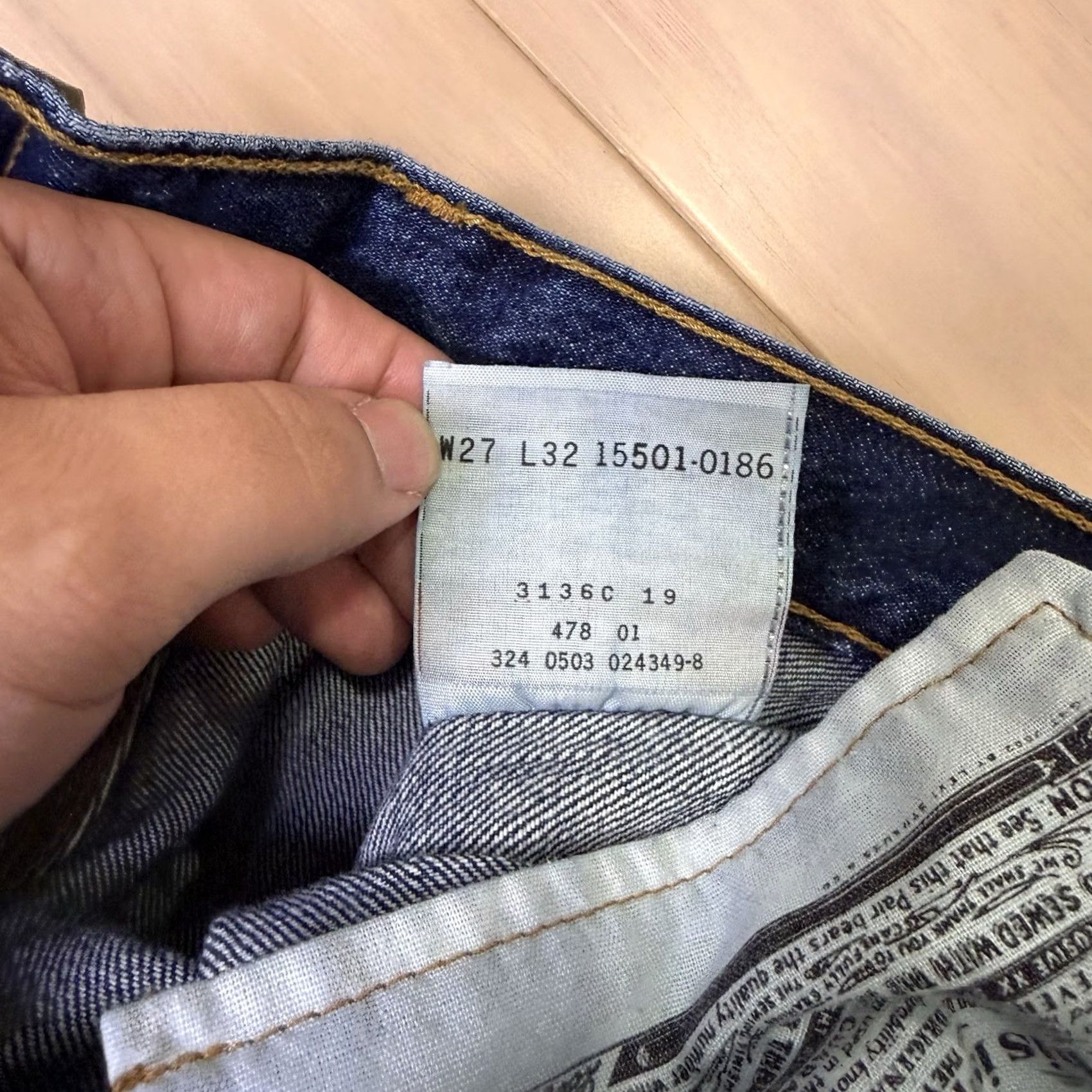 Levi's Vintage Levis 501 Jeans 25 Blue Straight Denim For Women 90s Cowboy Western Logo Button 5-Pocket Mens Boy? Size 42" / US 20 - 6 Thumbnail