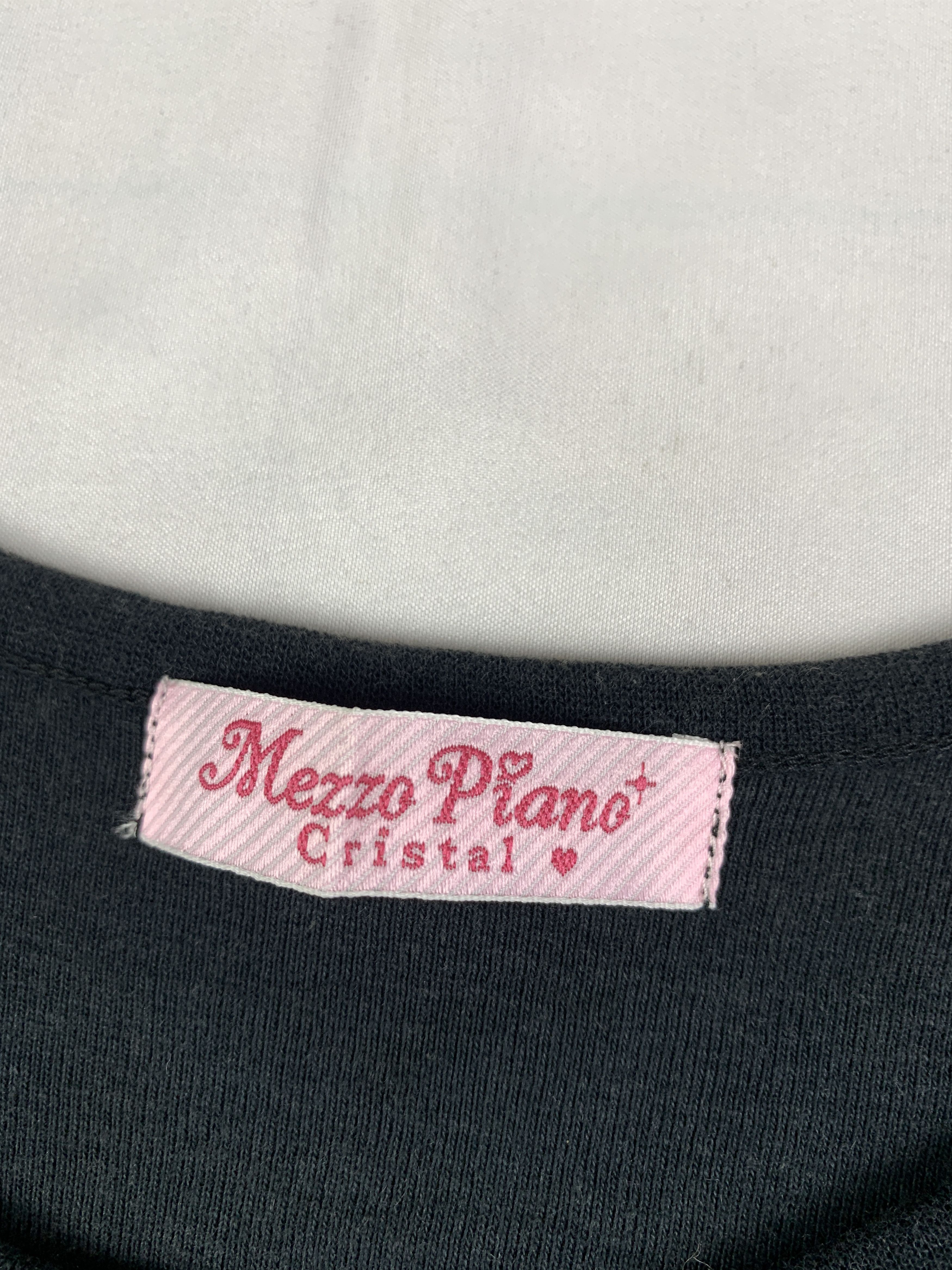 Other Mezzo Piano Black Ruffle Top (S) Size S / US 4 / IT 40 - 6 Thumbnail