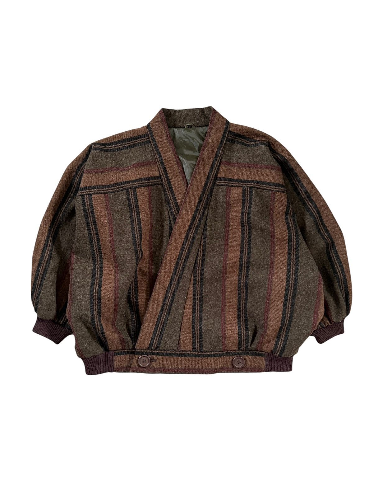 Other × Vintage 1980s Wool Bat Wing Jacket Issey Miyake Inspired Size US M / EU 48-50 / 2 - 9 Thumbnail