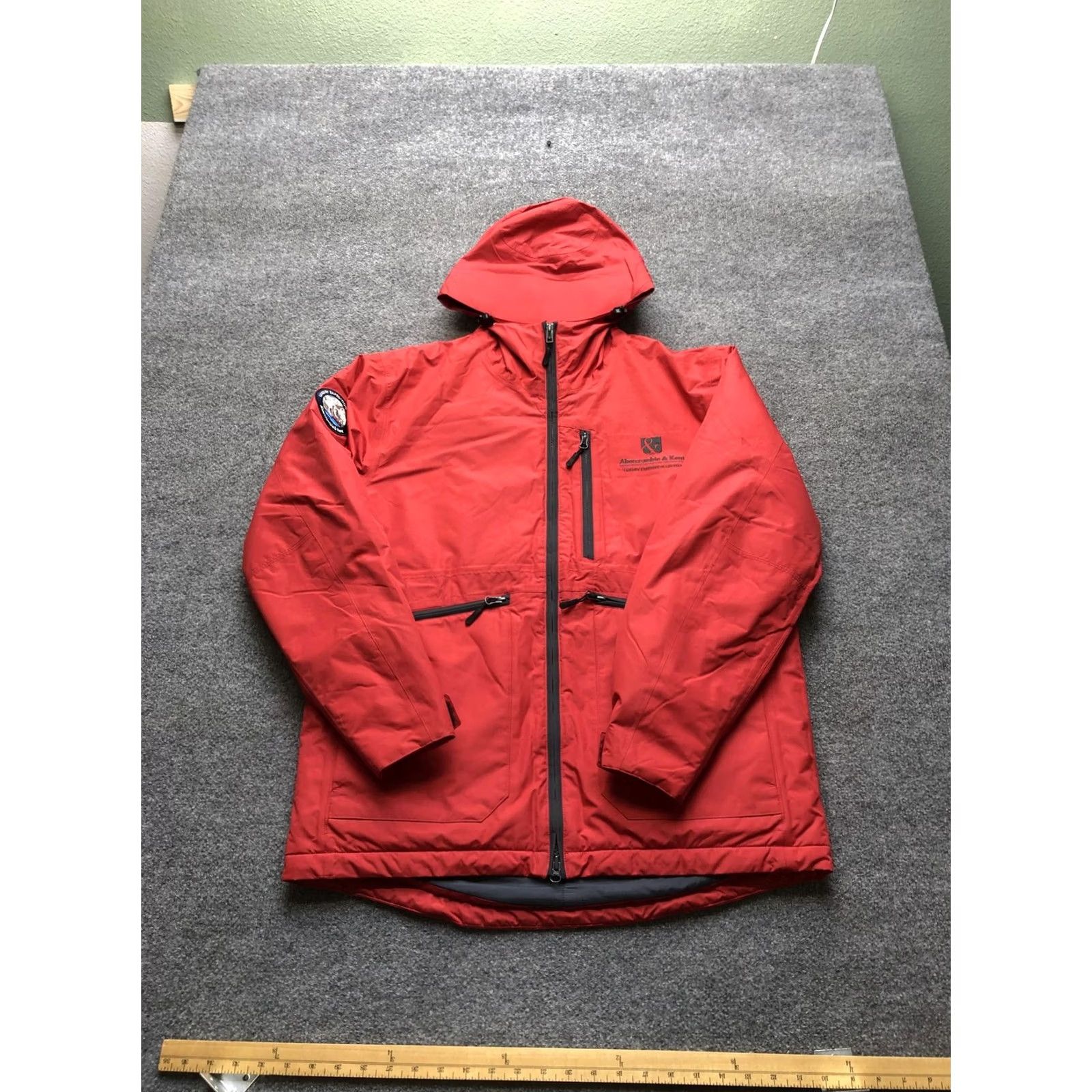 Vintage Abercrombie & Kent Jacket Mens M Red Hooded Insulated Parka Warm Coat Size US M / EU 48-50 / 2 - 2 Thumbnail
