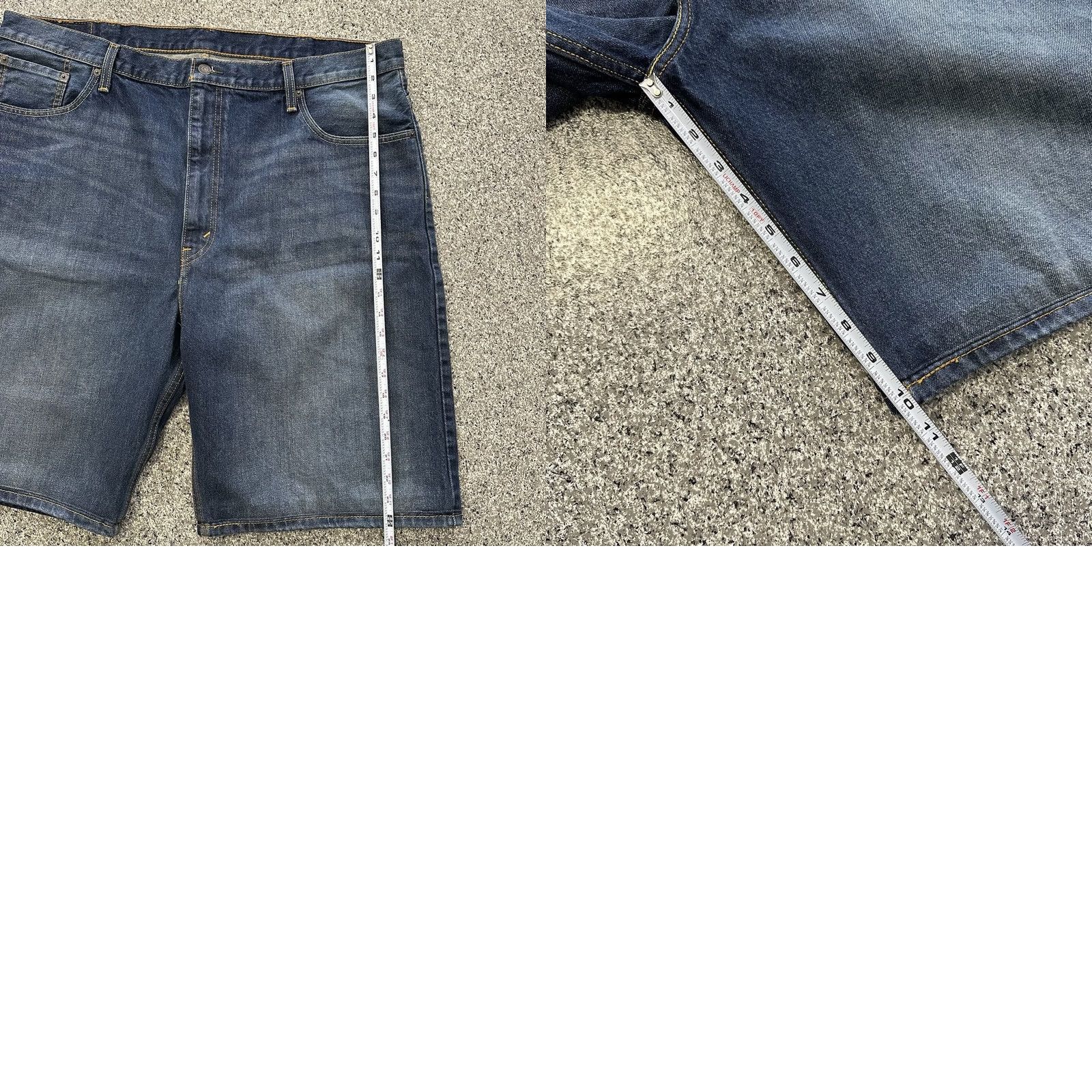 Levi's Levi's 569 Jean Shorts Mens 42 Loose Denim Medium Wash 10" Inseam, 5-Pocket, Zip Closure, Relaxed Fit, Blue Denim Shorts Mens 42 Size US 36 / EU 52 - 8 Thumbnail