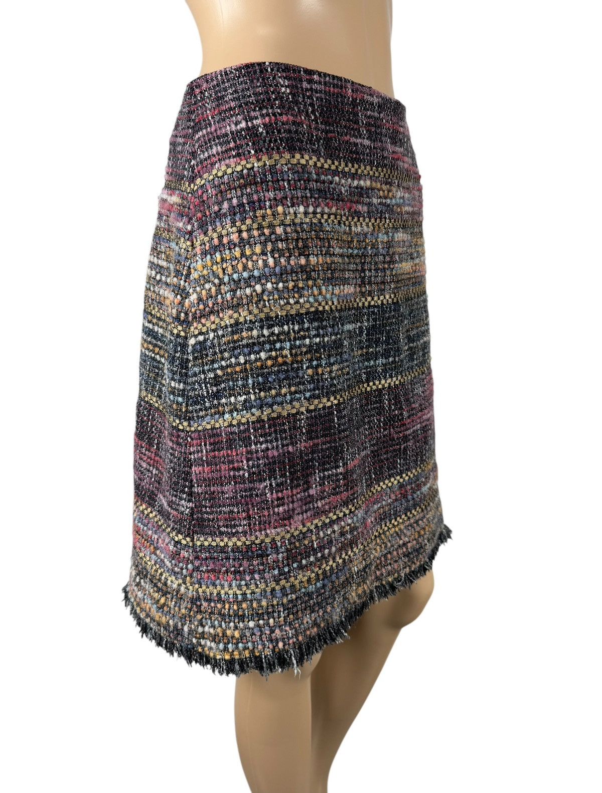 Etro Etro Milano Wool-Cotton Skirt Knit Woven Multicolor size 44 Size 30" / US 8 / IT 44 - 3 Thumbnail