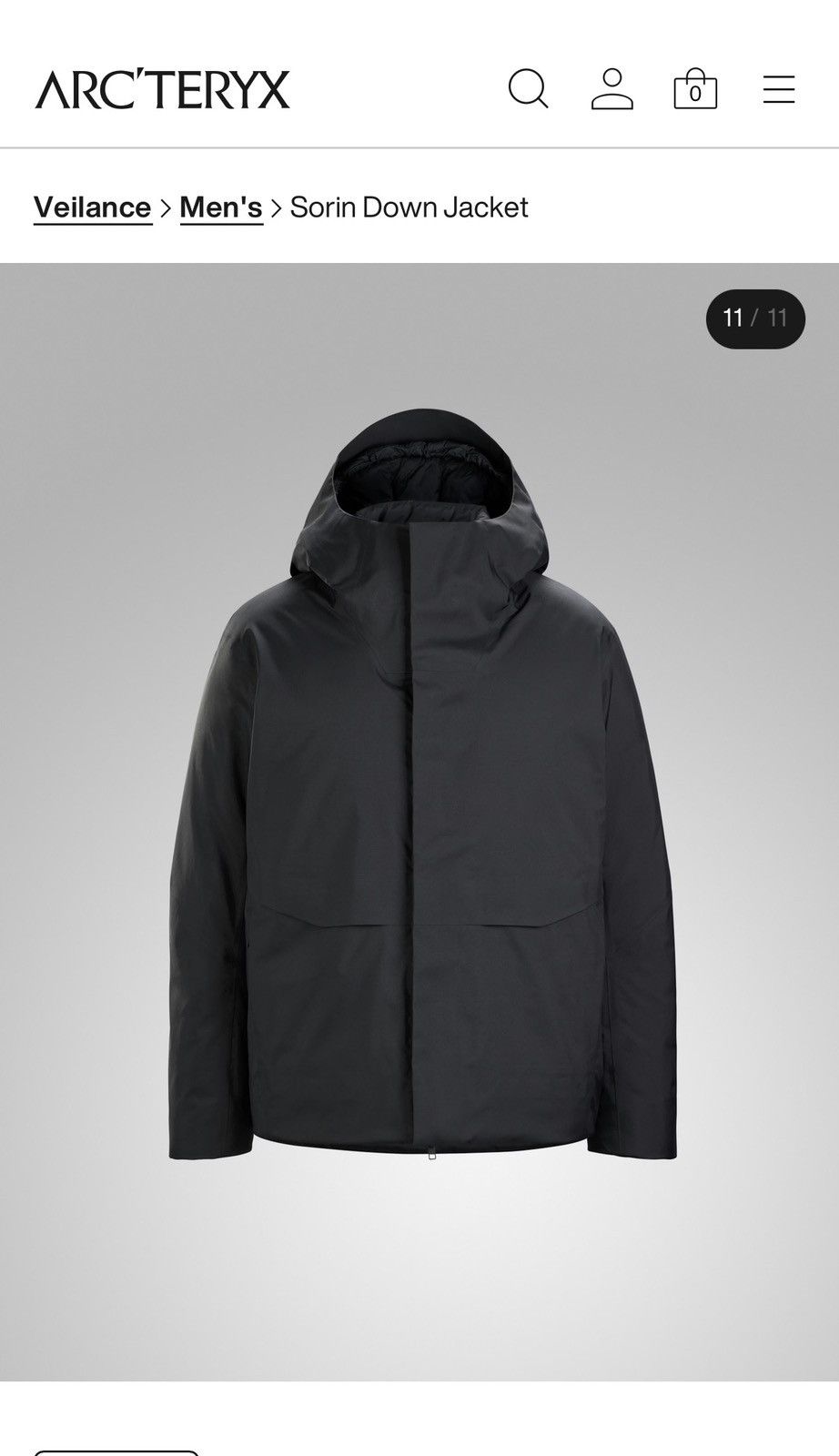Arc'teryx ARCTERYX VEILANCE SORIN DOWN JACKET MEN'S M Size US M / EU 48-50 / 2 - 1 Thumbnail