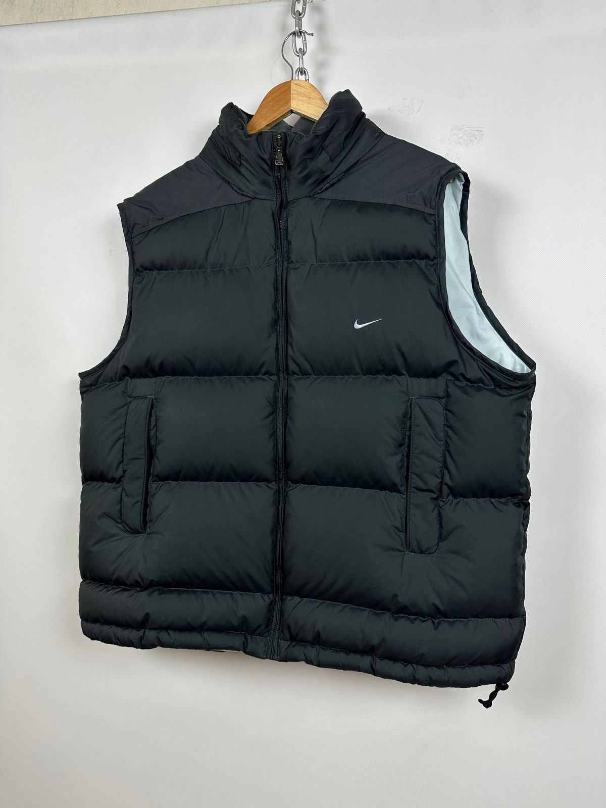 Nike 00s Vintage Nike Grey Down Puffer Vest Size US XL / EU 56 / 4 - 9 Thumbnail