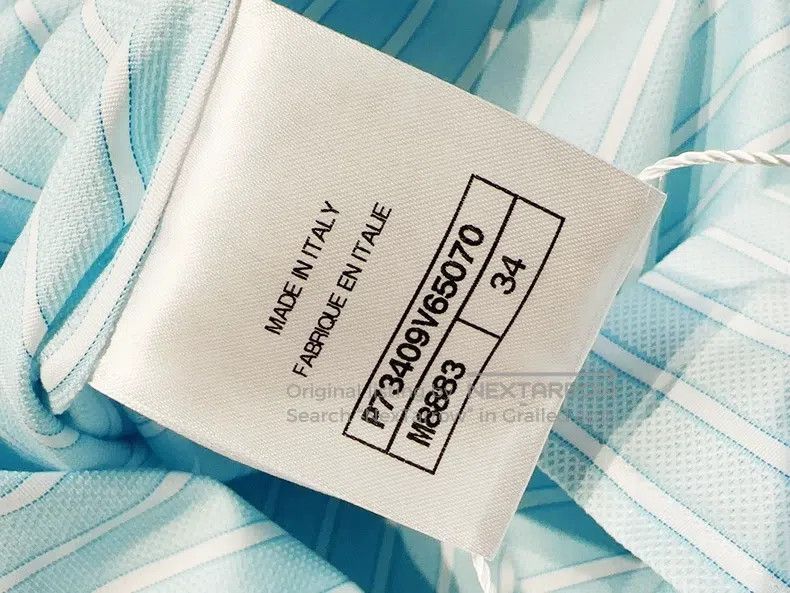 Chanel Chanel 22B autumn and winter preview blue striped velvet c Size XXS / US 00 / IT 34 - 7 Thumbnail