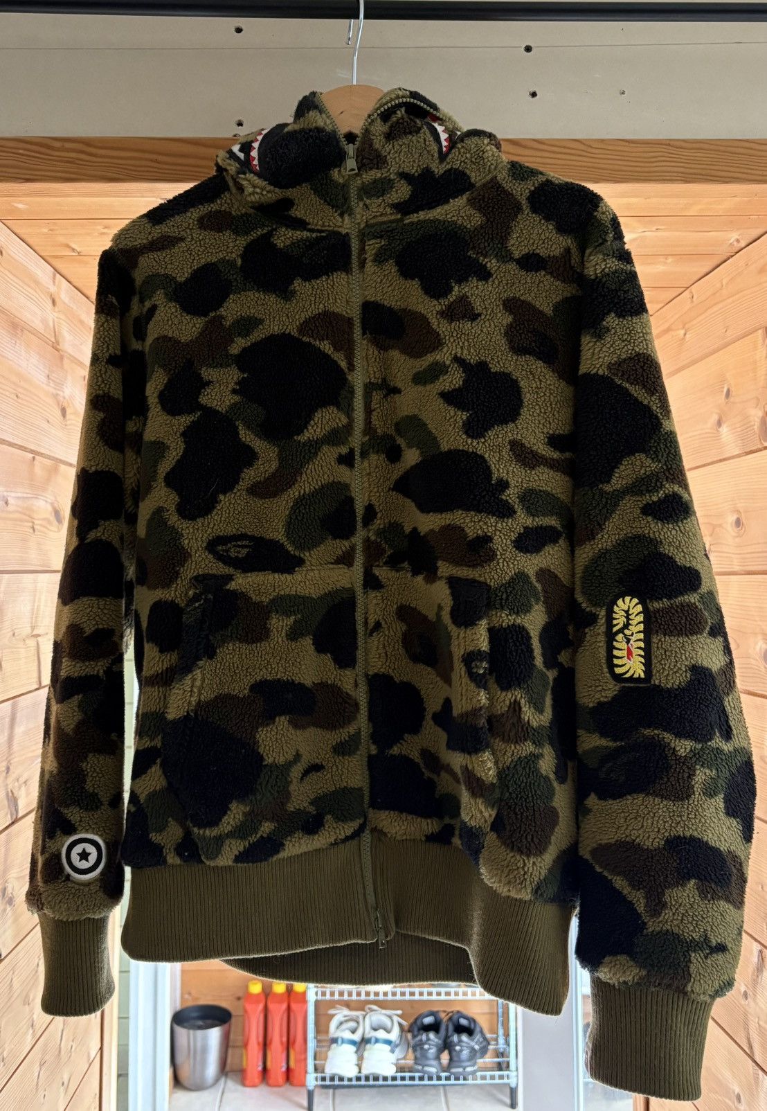 Bape 1st Camo Boa Shark Full Zip Hoodie Size US M / EU 48-50 / 2 - 1 Thumbnail