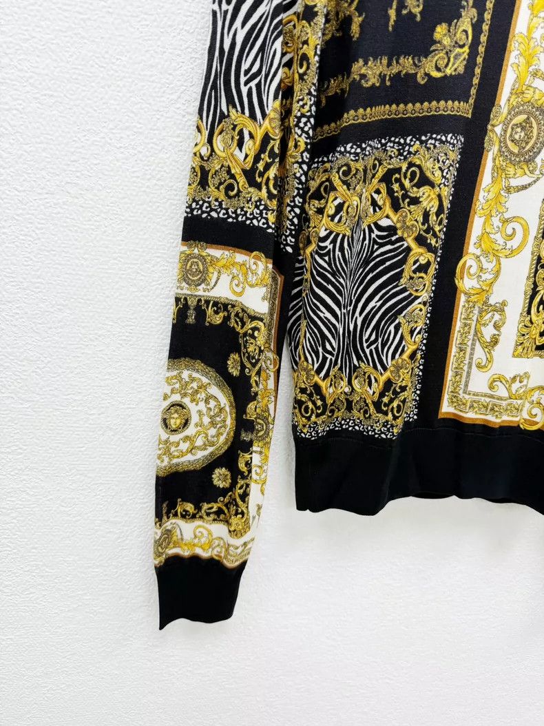 Versace Versace Mulberry silk knitted sweater Size US M / EU 48-50 / 2 - 3 Thumbnail