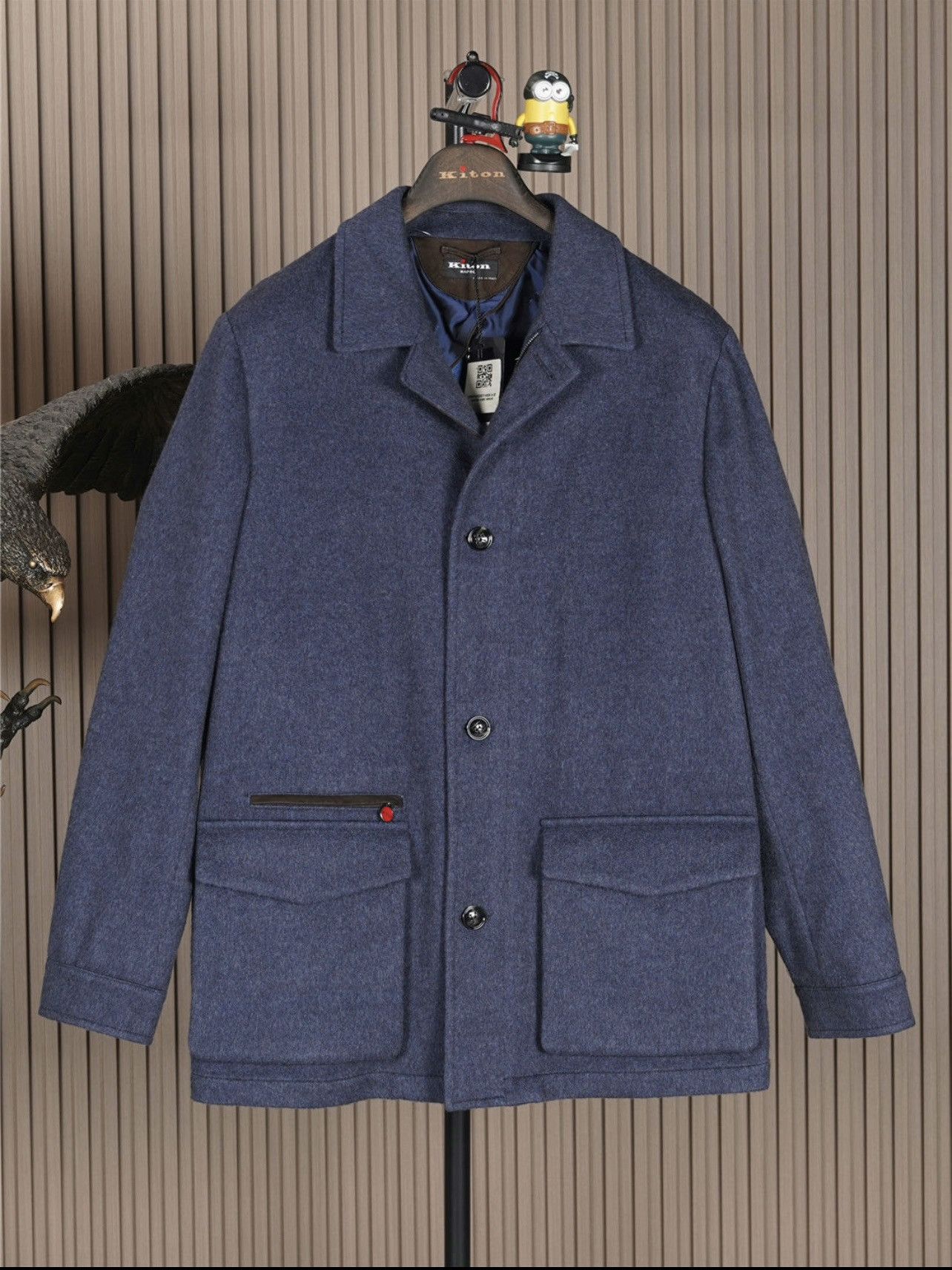 image of Kiton Cashmere Parka in Navy, Men's (Size 2XL)