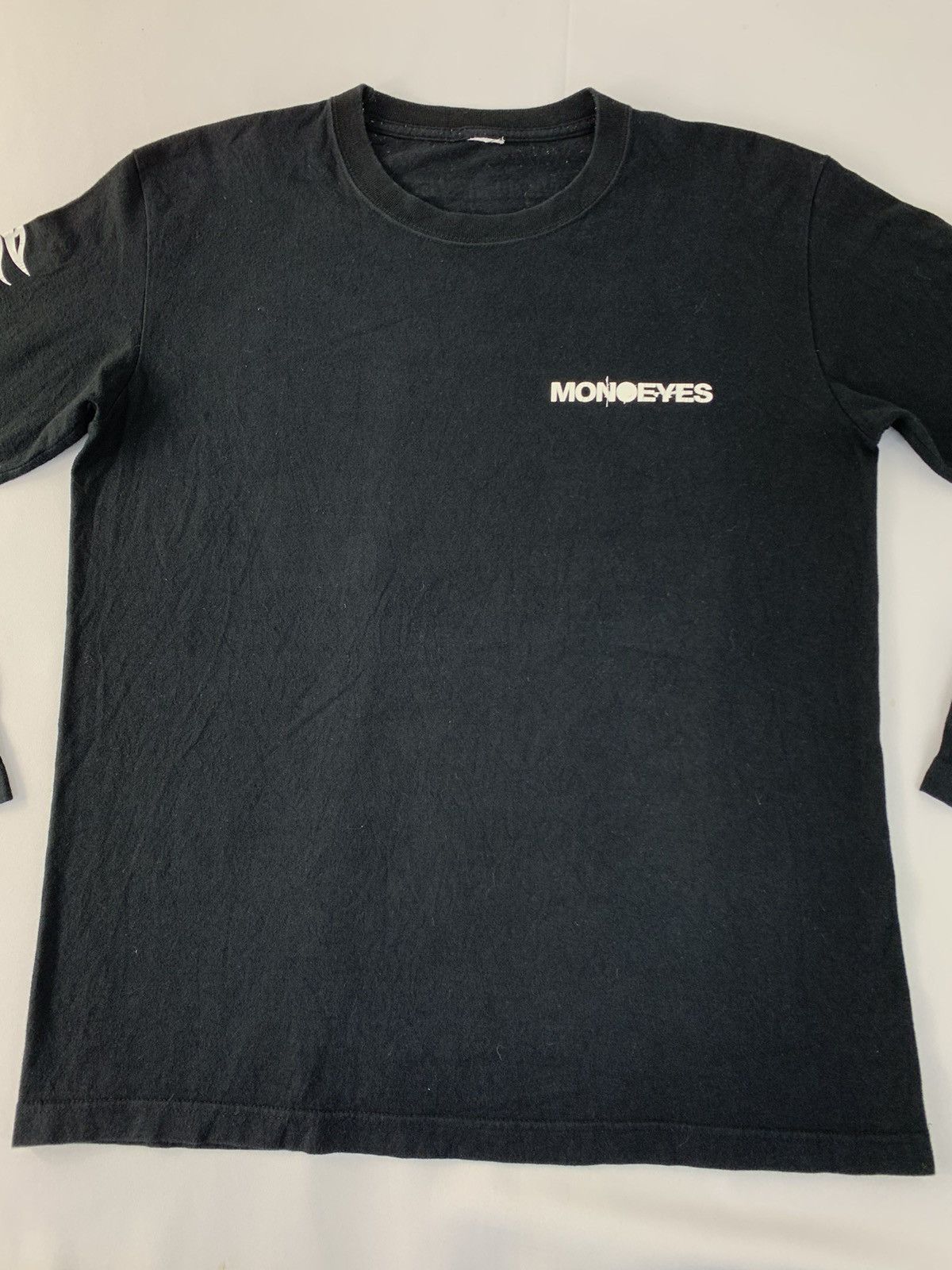 Monoeyes Mexican Standoff Sidetape Gothic Font Logo Tee