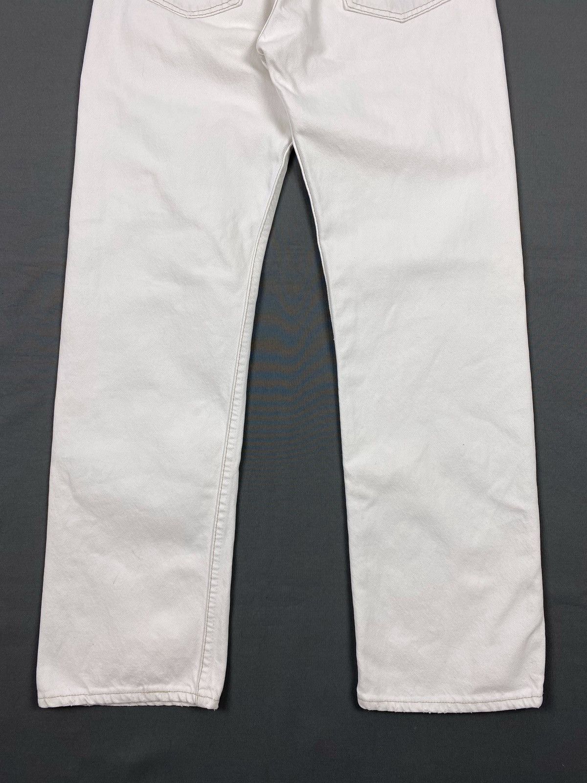 Levi's 1990’s Vintage Levi’s 501 USA Made White Denim Pants 32X32 Size US 31 - 14 Thumbnail