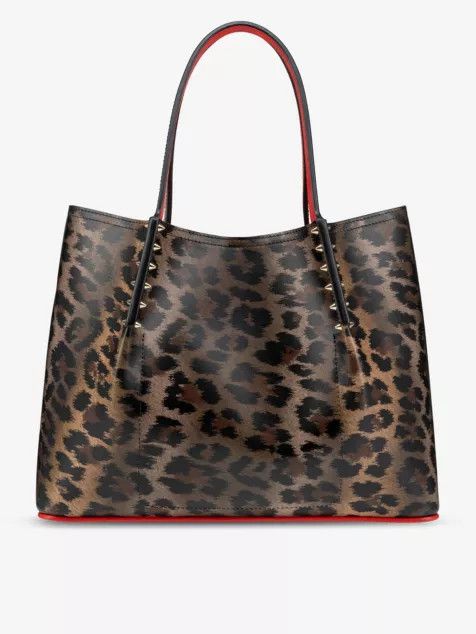 Christian Louboutin o1s1wg110125 Size:OS/Small Leather Tote Bag in Leopard Size ONE SIZE - 1 Thumbnail