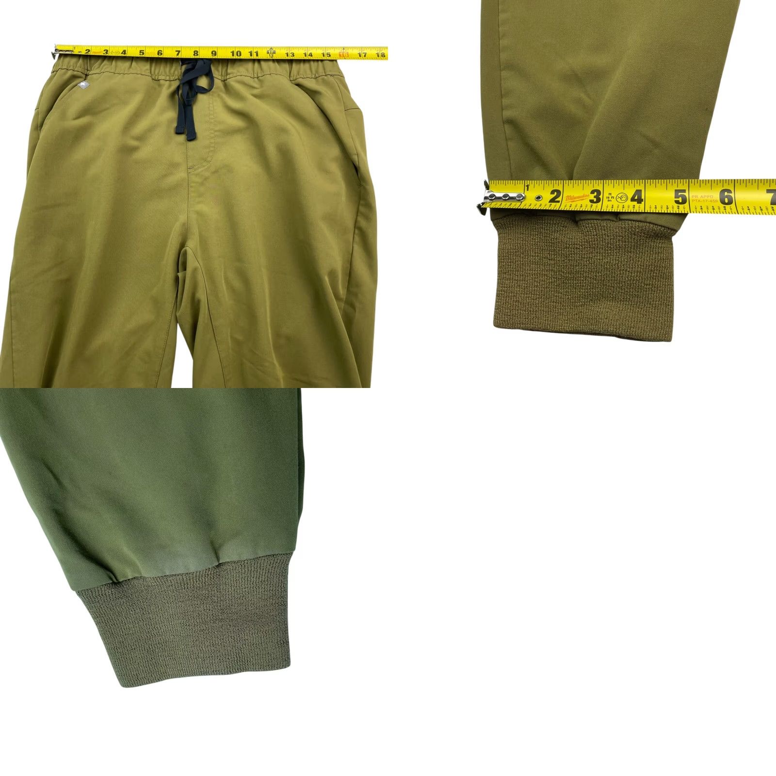Vintage FIGS Men's Technical Collection Jogger Scrubs Green Large Drawstring Waist Size US 33 - 8 Thumbnail