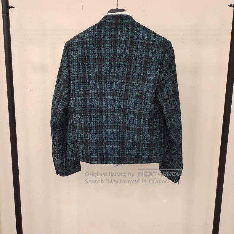 Louis Vuitton Louis Vuitton 25 Green Plaid Blazer Size 44R - 2 Thumbnail