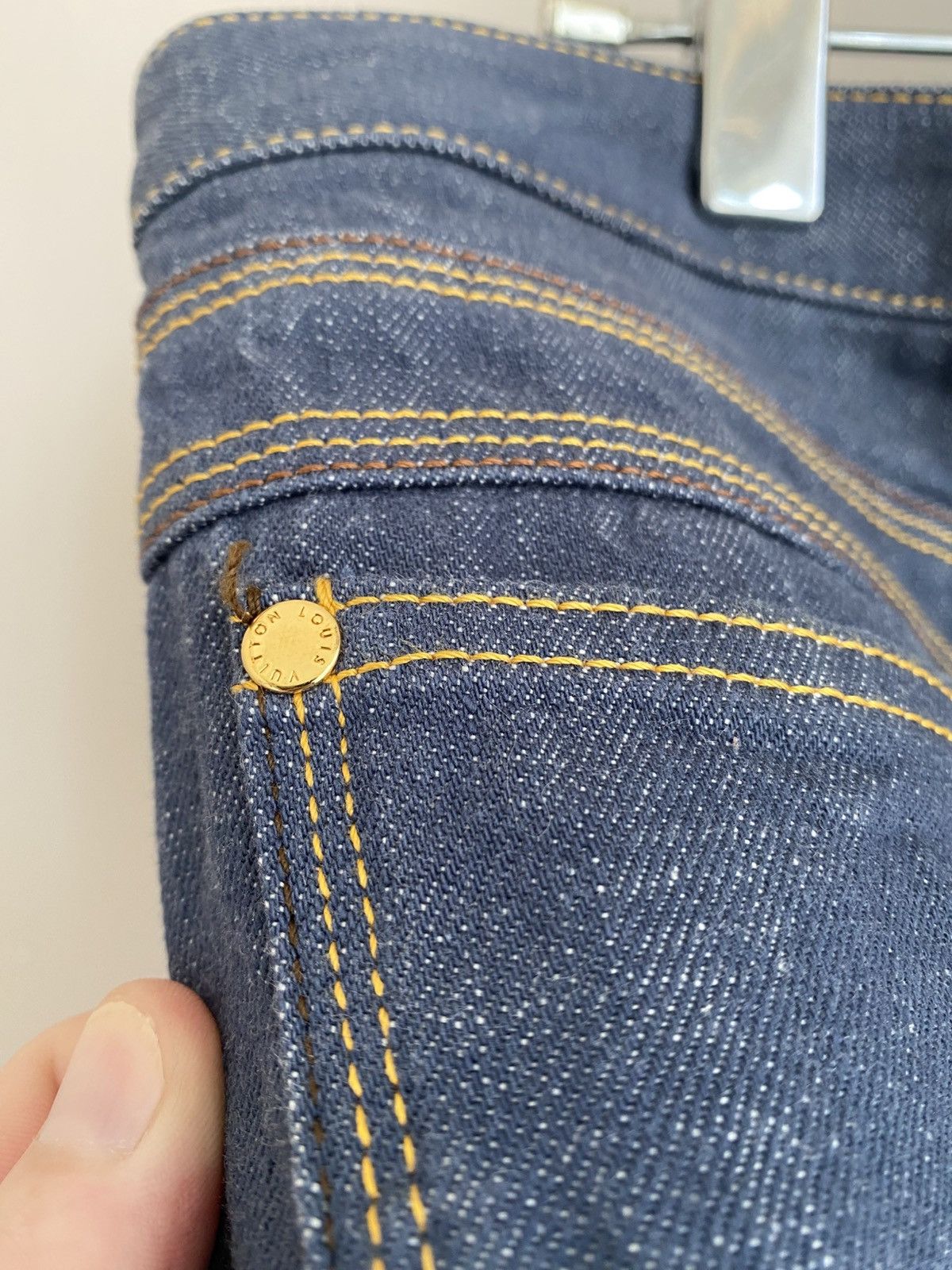 Louis Vuitton Louis Vuitton dark blue men's jeans Size US 33 - 10 Thumbnail