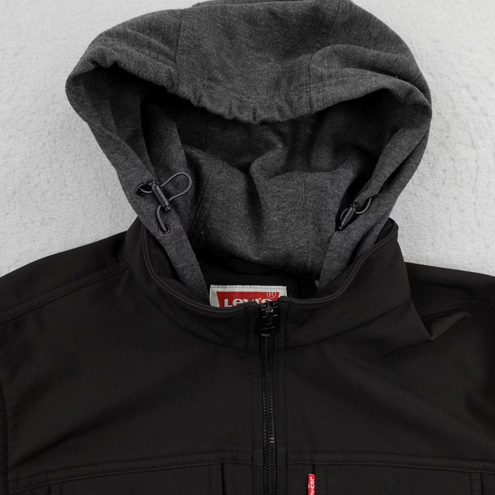 Levi's Levi's Jacket Mens Medium Black Softshell Fleece Lined Full Zip Trucker Coat Size US M / EU 48-50 / 2 - 2 Thumbnail