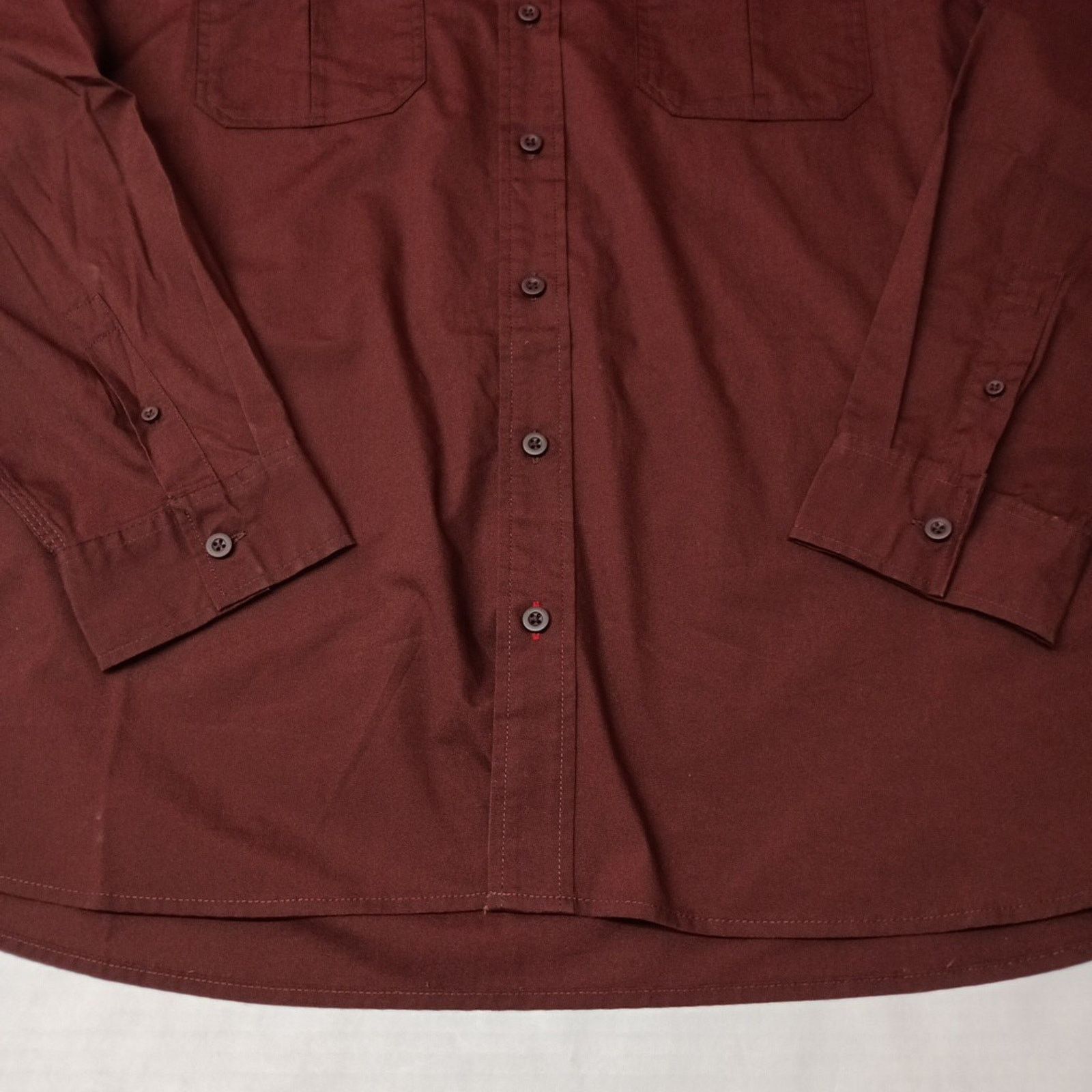 Wrangler Wrangler Big Mens Relaxed Fit Woven Shirt Size 3XL Chocolate Size US XXL / EU 58 / 5 - 2 Thumbnail