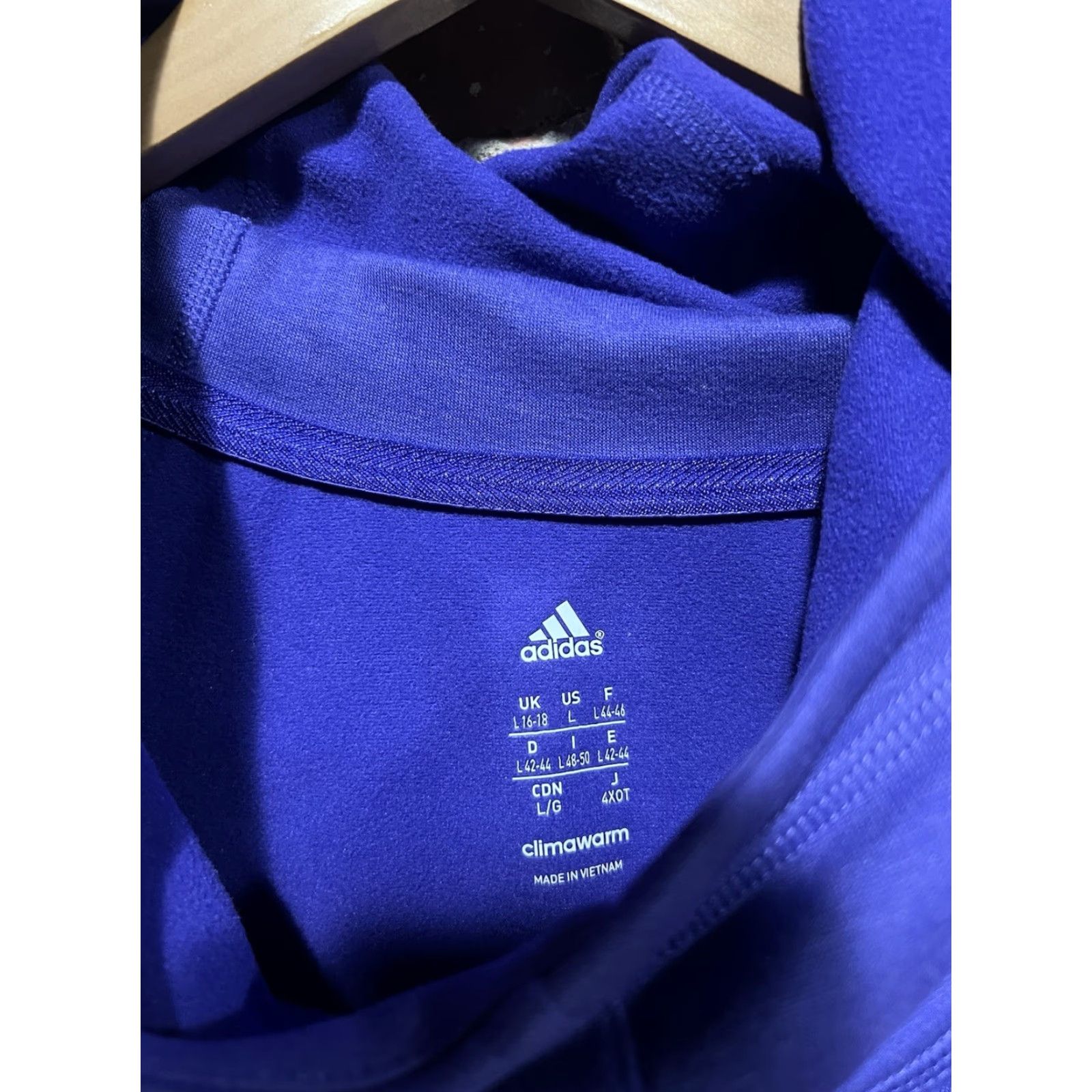 Adidas Adidas Womens Purple Lightweight Pullover Hooded Sweatshirt Athletic Size Large Size L / US 10 / IT 46 - 3 Thumbnail