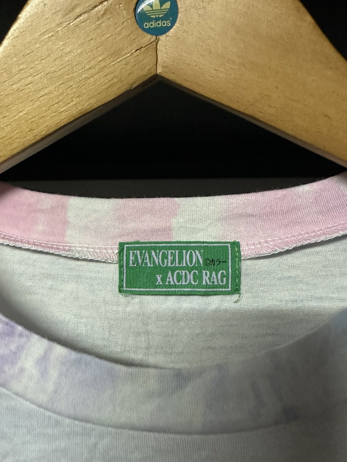 Anime × Vintage Vintage Evangelion X Acdc Rag Anime Manga Japan Tee Size US M / EU 48-50 / 2 - 4 Thumbnail