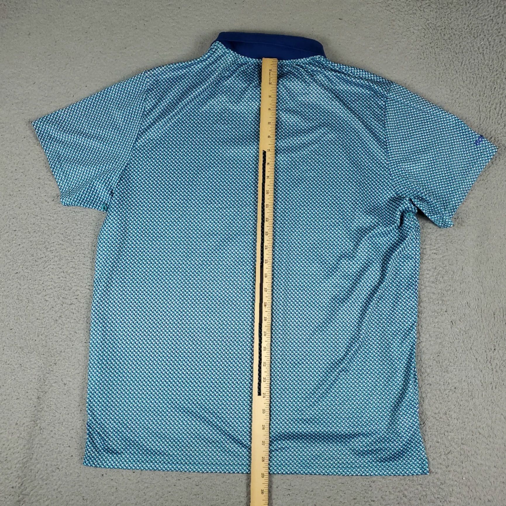 Bonobos Bonobos Polo Shirt Mens Large Blue Geometric Short Sleeve Casual Activewear Size US L / EU 52-54 / 3 - 6 Thumbnail