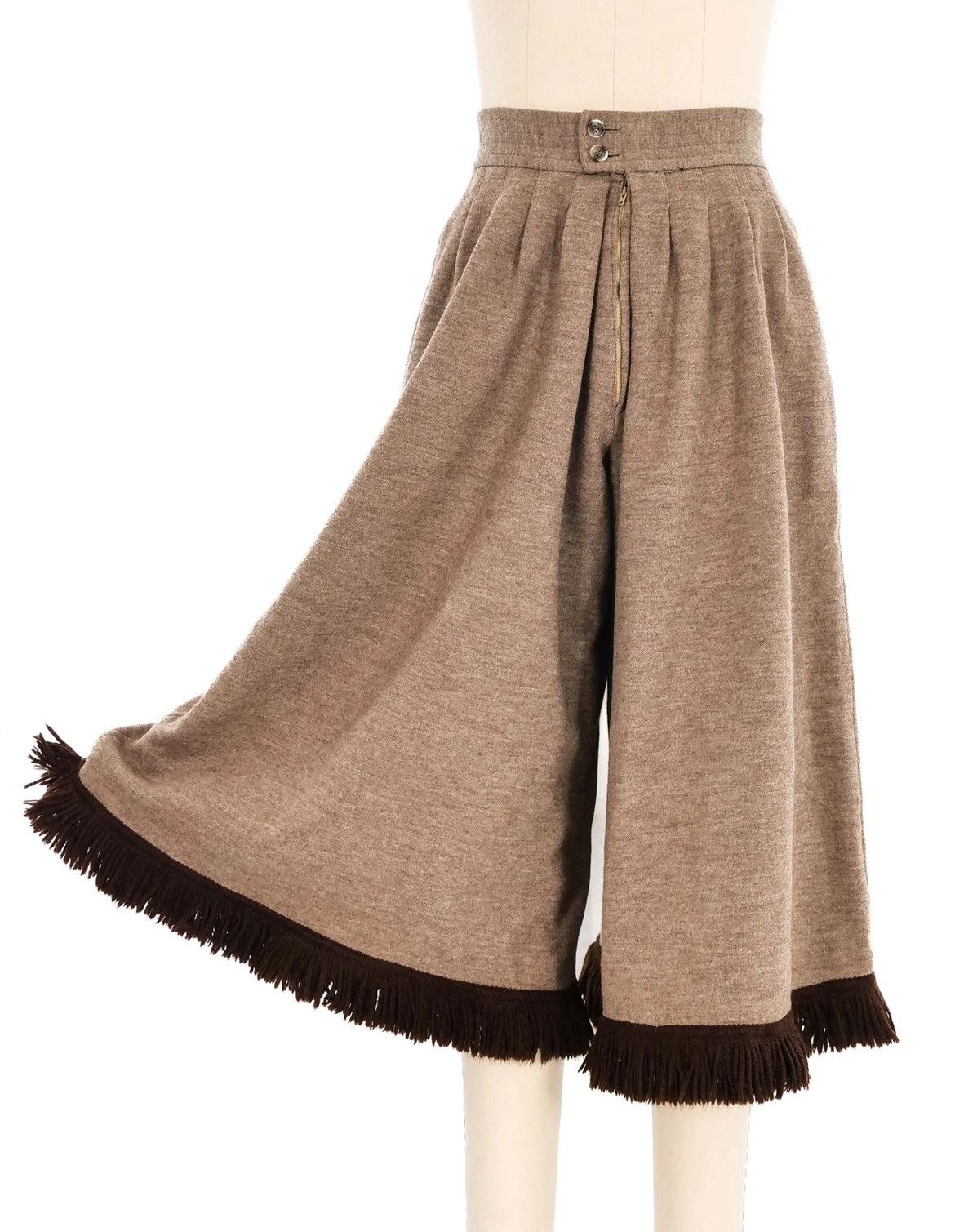 Saint Laurent Paris SAINT LAURENT WOOL CULOTTES Size 36" / US 14 / IT 50 - 18 Thumbnail
