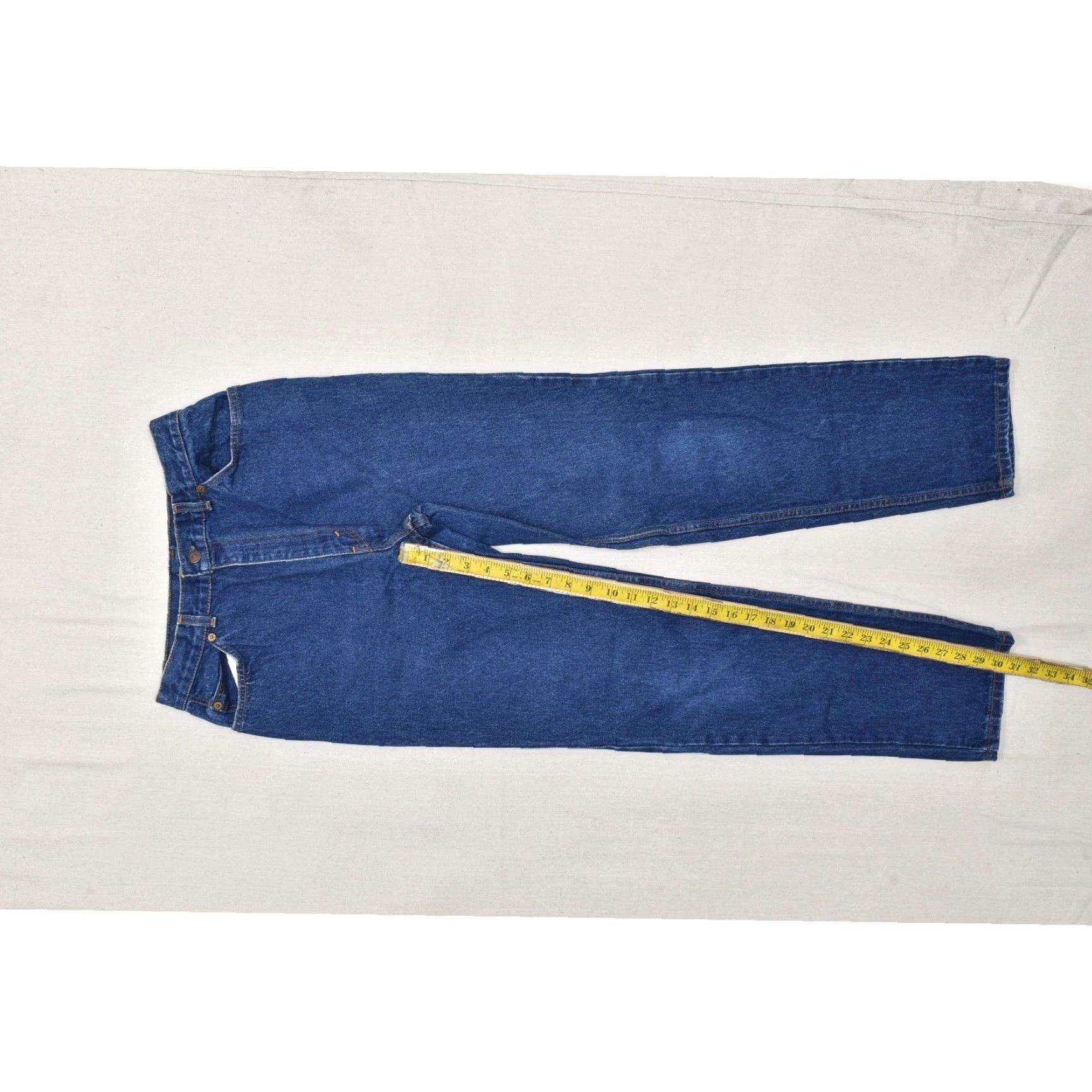 Levi's VINTAGE Levi's Jeans Women 14 Regular 5-Pocket Denim Blue Made in USA White Tab/Patch Double Horse Size 36" / US 14 / IT 50 - 3 Thumbnail