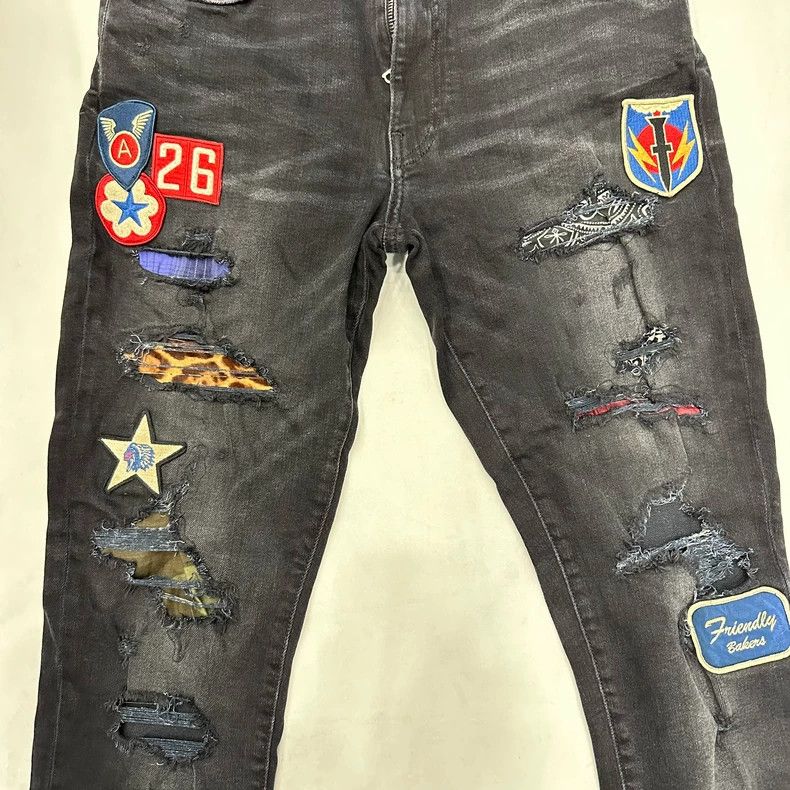 Amiri badge patchwork pants