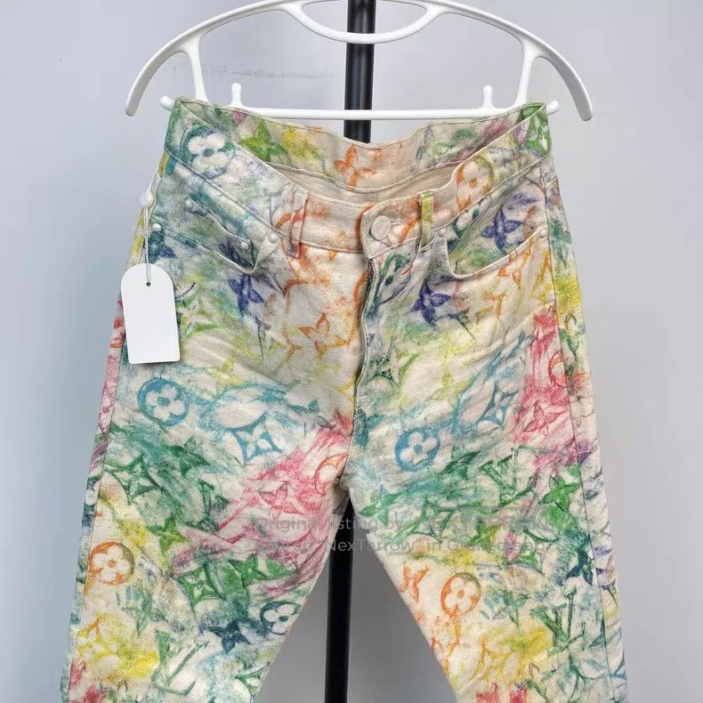 Louis Vuitton Louis Vuitton Colorful crayon graffiti full jeans Size US 28 / EU 44 - 3 Thumbnail