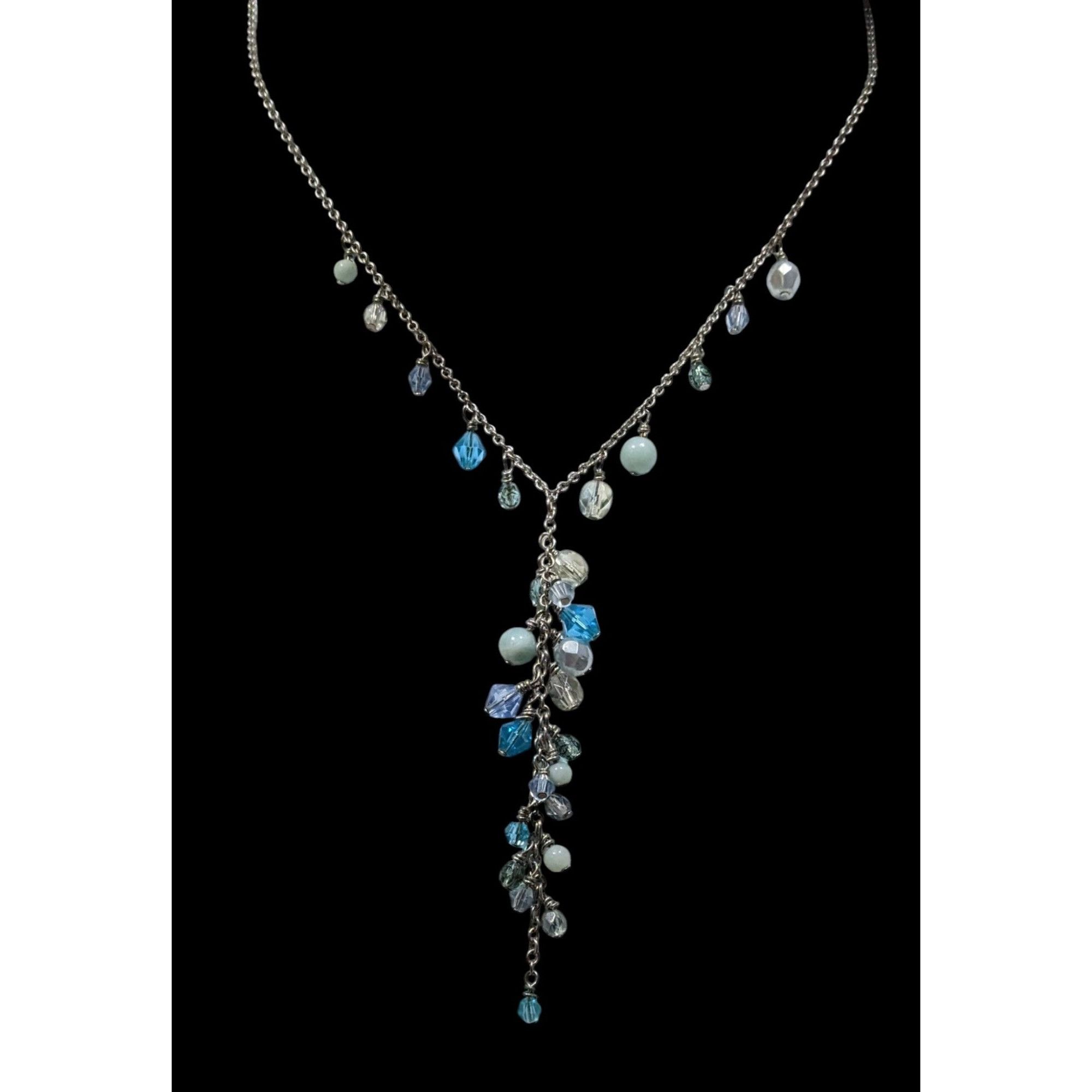 Other Lia Sophia Whimsical Blue Beaded Y Drop Necklace Size ONE SIZE - 2 Thumbnail