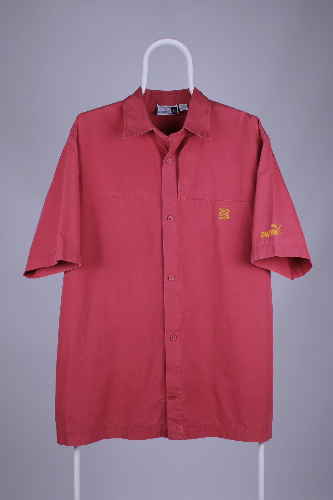 Puma × Vintage PUMA Speedsters Vintage Red Short Sleeve Shirt Size US XL / EU 56 / 4 - 2 Thumbnail