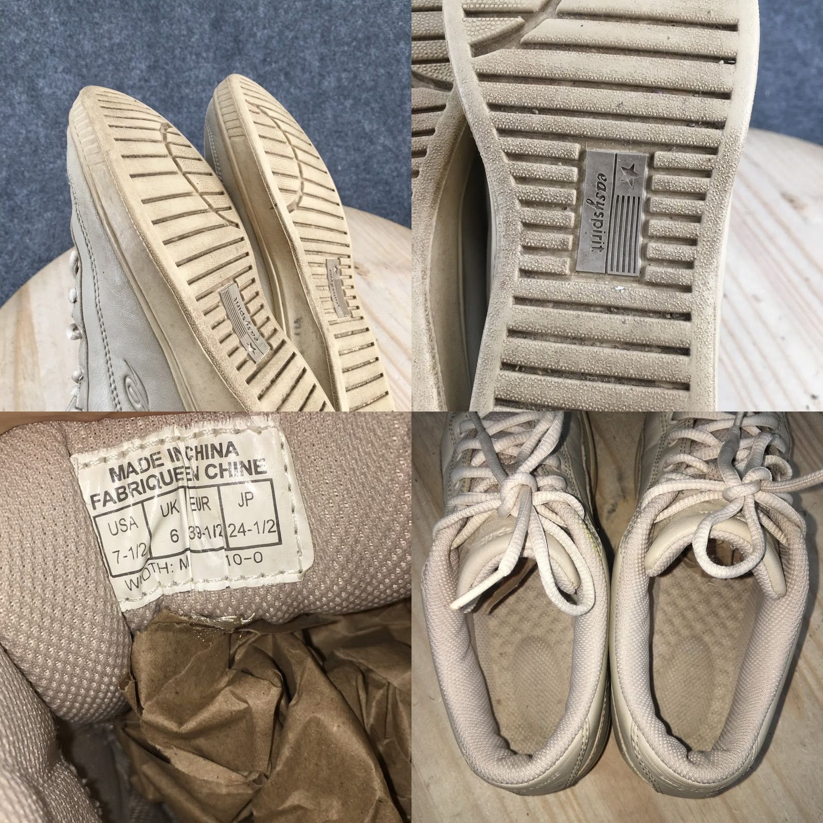 Vintage Easy Spirit Casual Sneakers Brown Leather Lace Up Low Top Womens 7.5 M Size M / US 6-8 / IT 42-44 - 10 Thumbnail