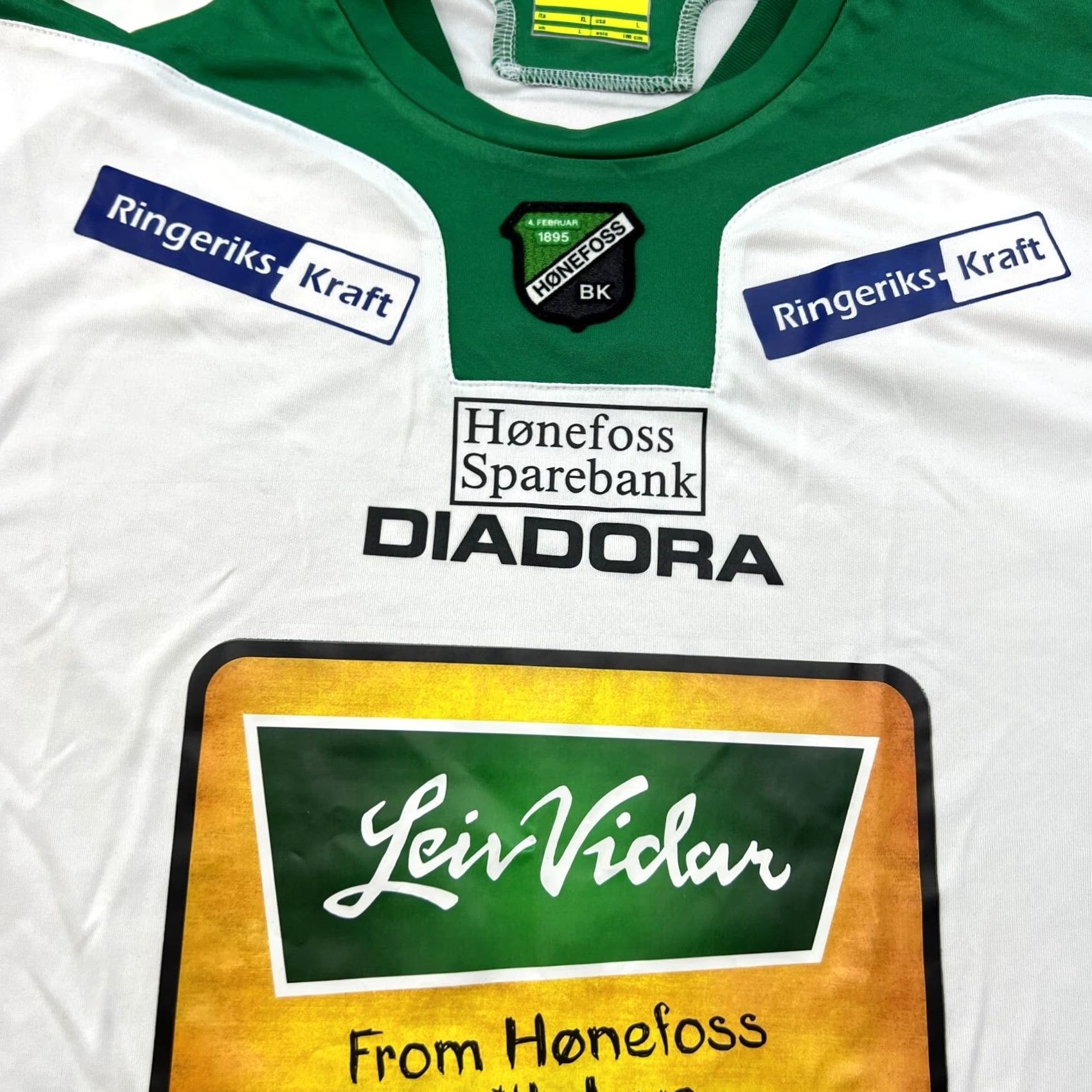 Diadora Diadora Honefoss BK Football Jersey Shirt Mens L Multicolor 100% Polyester Quick Dry Moisture Wicking Sports Football Shirt Size US L / EU 52-54 / 3 - 5 Thumbnail