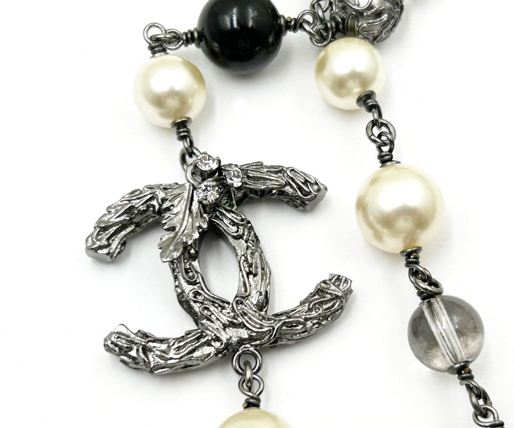 Chanel Chanel Gold Scratchy CC Irregular Pearl 62" Long Necklace Size ONE SIZE - 4 Thumbnail