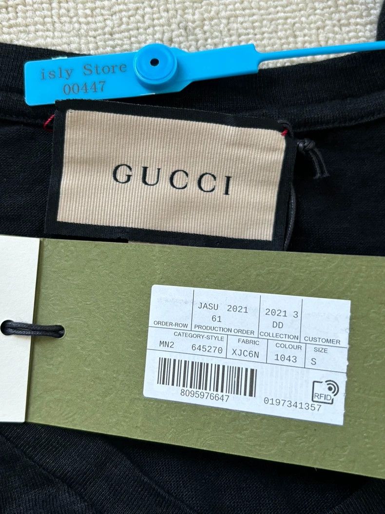Gucci Gucci Long-sleeved T-shirt with cloth Size US S / EU 44-46 / 1 - 4 Thumbnail
