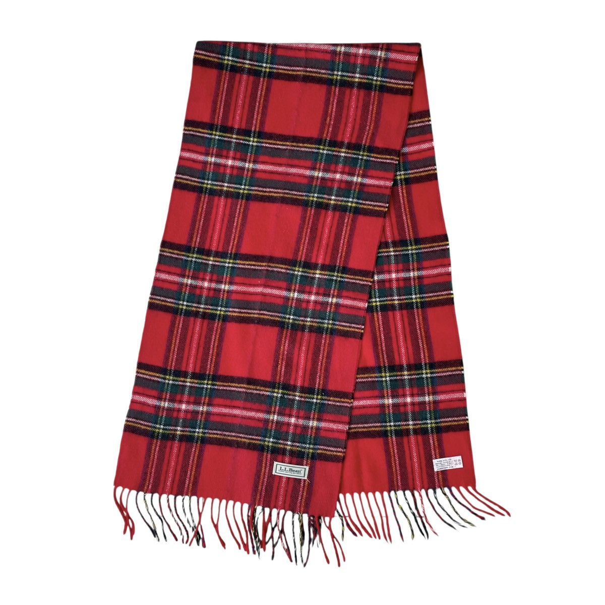 L.L. Bean × Vintage L.L Bean Maine USA Vintage Wool Checkered Muffler Size ONE SIZE - 1 Thumbnail