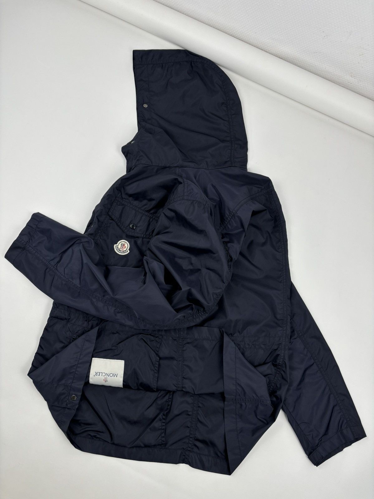Moncler RARE ROY Front Patch Pocket Nylon Rain Hooded Jacket Bomber Windbreaker Size US M / EU 48-50 / 2 - 10 Thumbnail