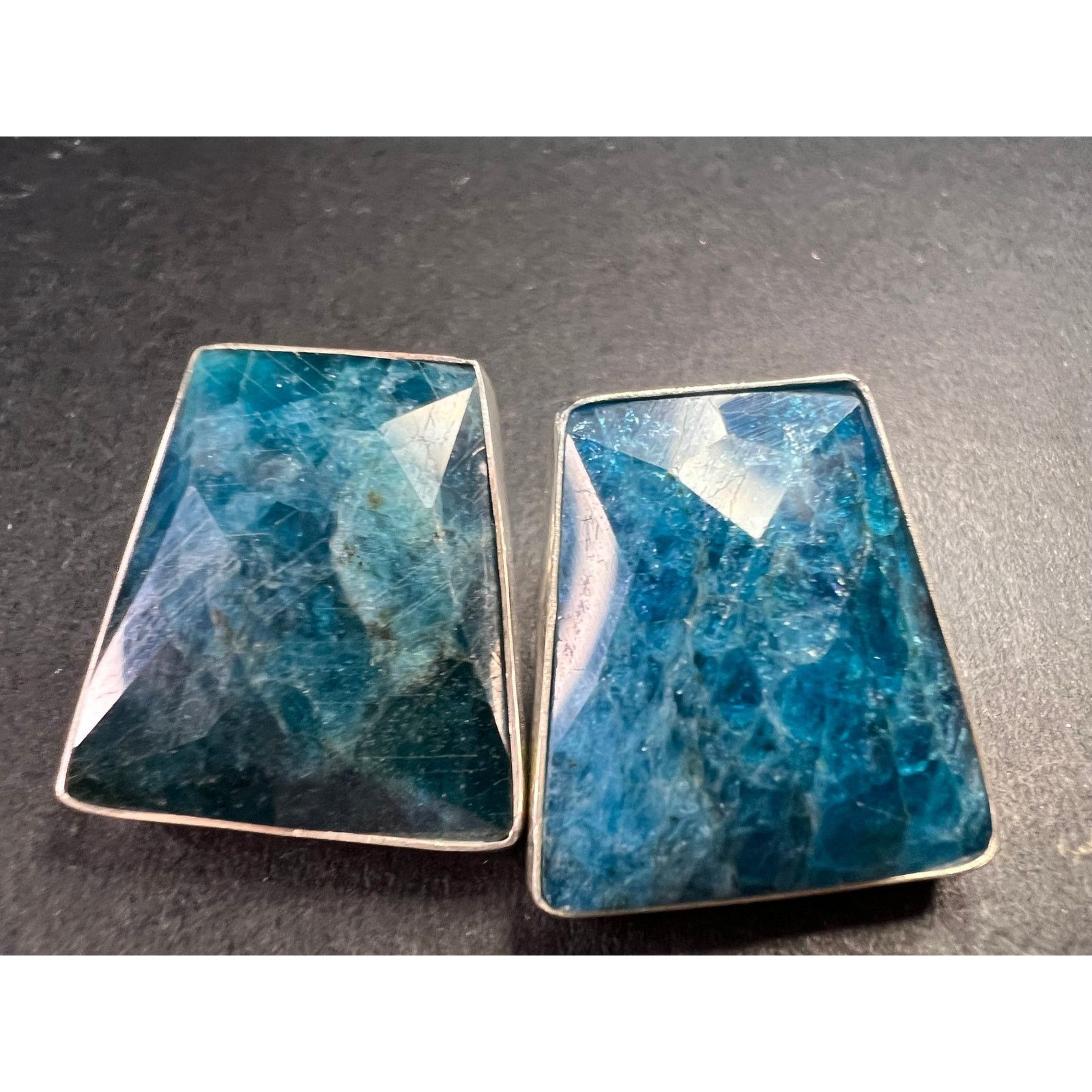 Other NEW Jay King blue apatite geometric sterling silver earrings Size ONE SIZE - 1 Thumbnail