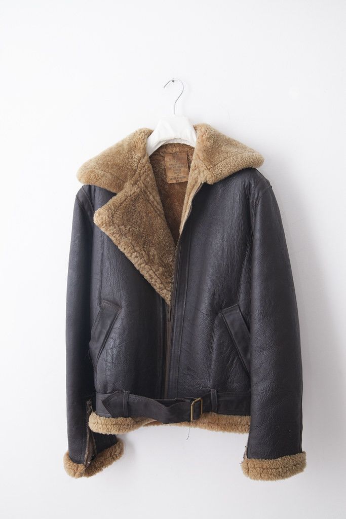 Vintage 1950's Northern Int MK V1 shearling bomber jacket Size US S / EU 44-46 / 1 - 1 Thumbnail