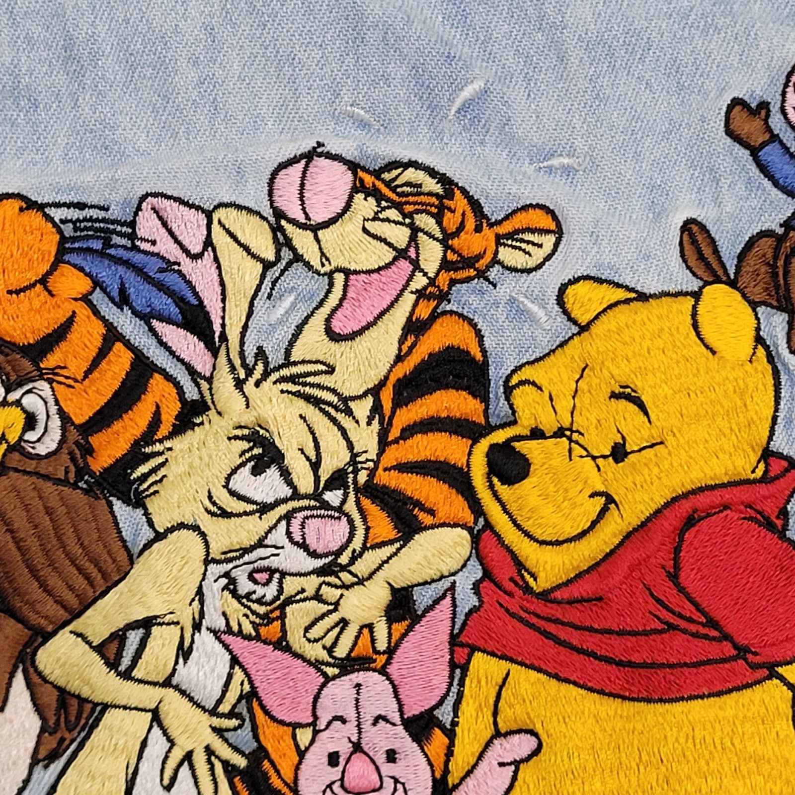 Disney Vintage Disney Winnie-the-Pooh Denim Button Shirt M/L 23x30 Size US M / EU 48-50 / 2 - 11 Thumbnail