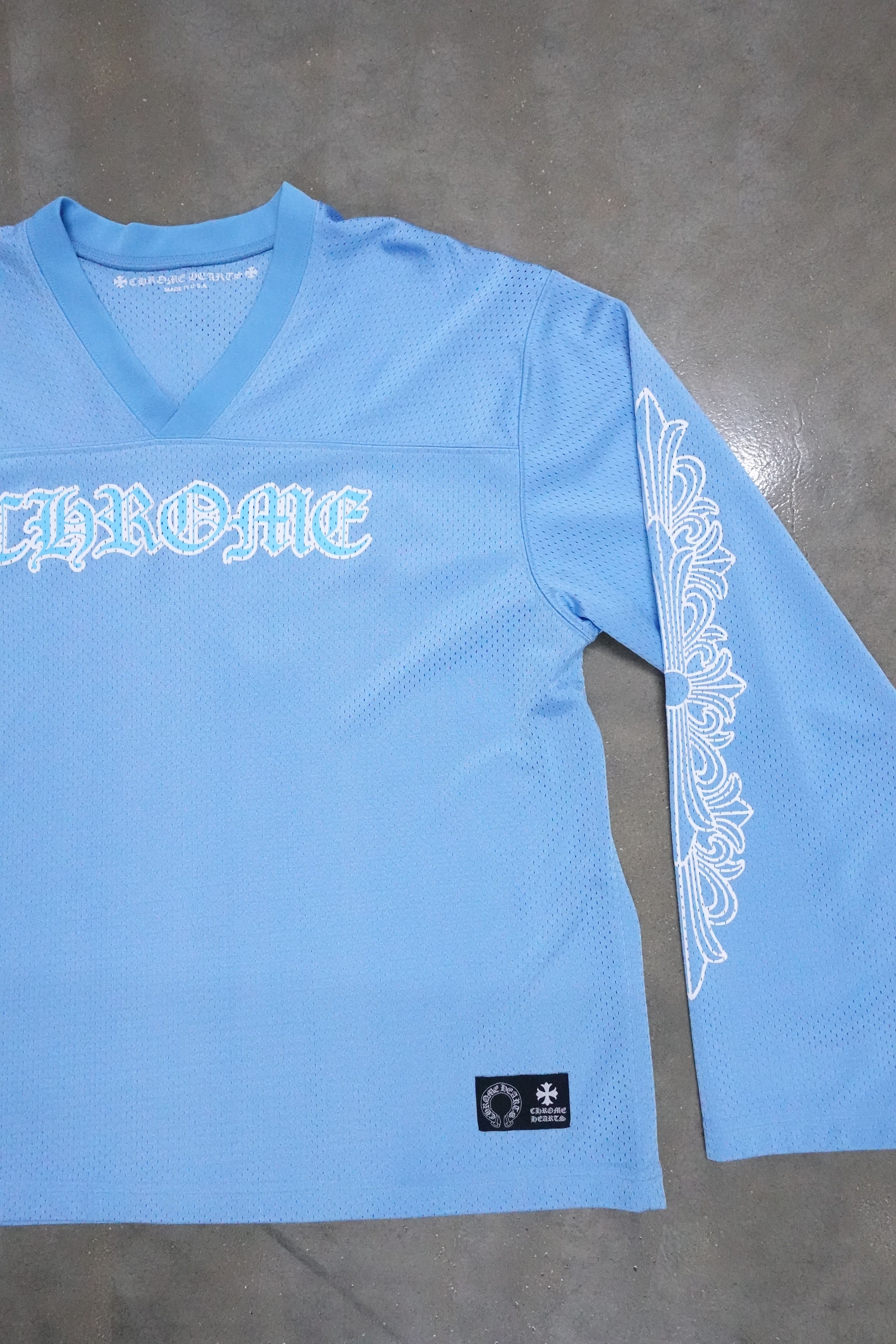 Chrome Hearts CHROME HEARTS MESH JERSEY LONG SLEEVE BLUE Size US L / EU 52-54 / 3 - 2 Thumbnail