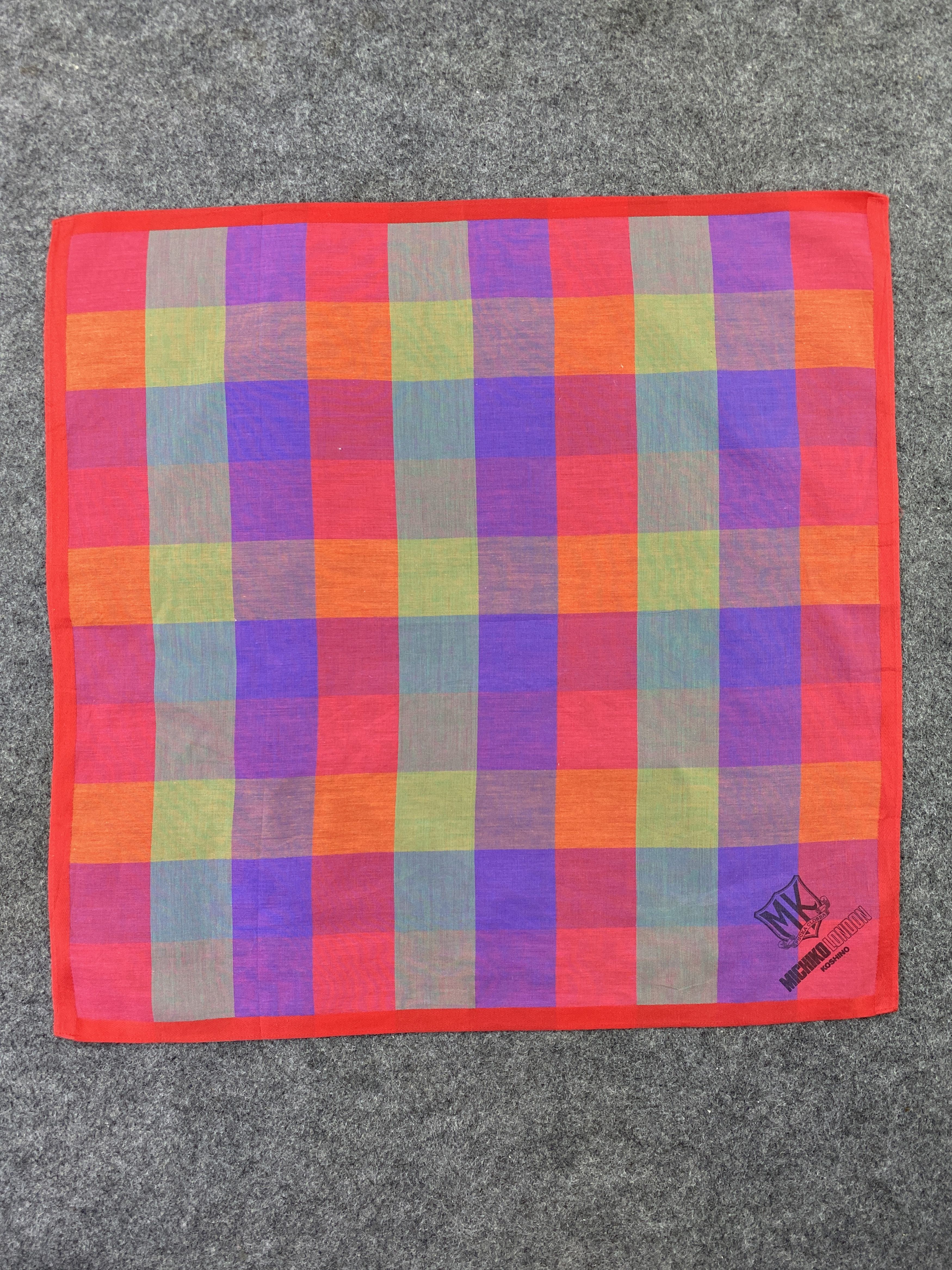 Michiko Koshino London × Vintage Michiko Koshino Handkerchief / Bandana / Neckerchief-B195 Size ONE SIZE - 3 Thumbnail