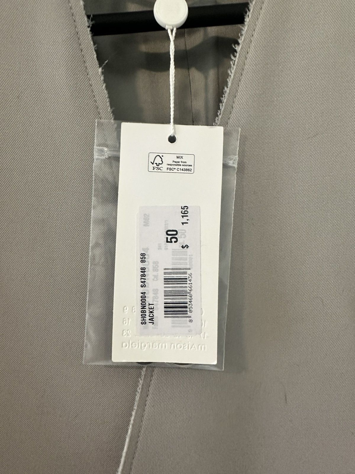 Maison Margiela Wool blend collarless sport jacket Size 50R - 3 Thumbnail