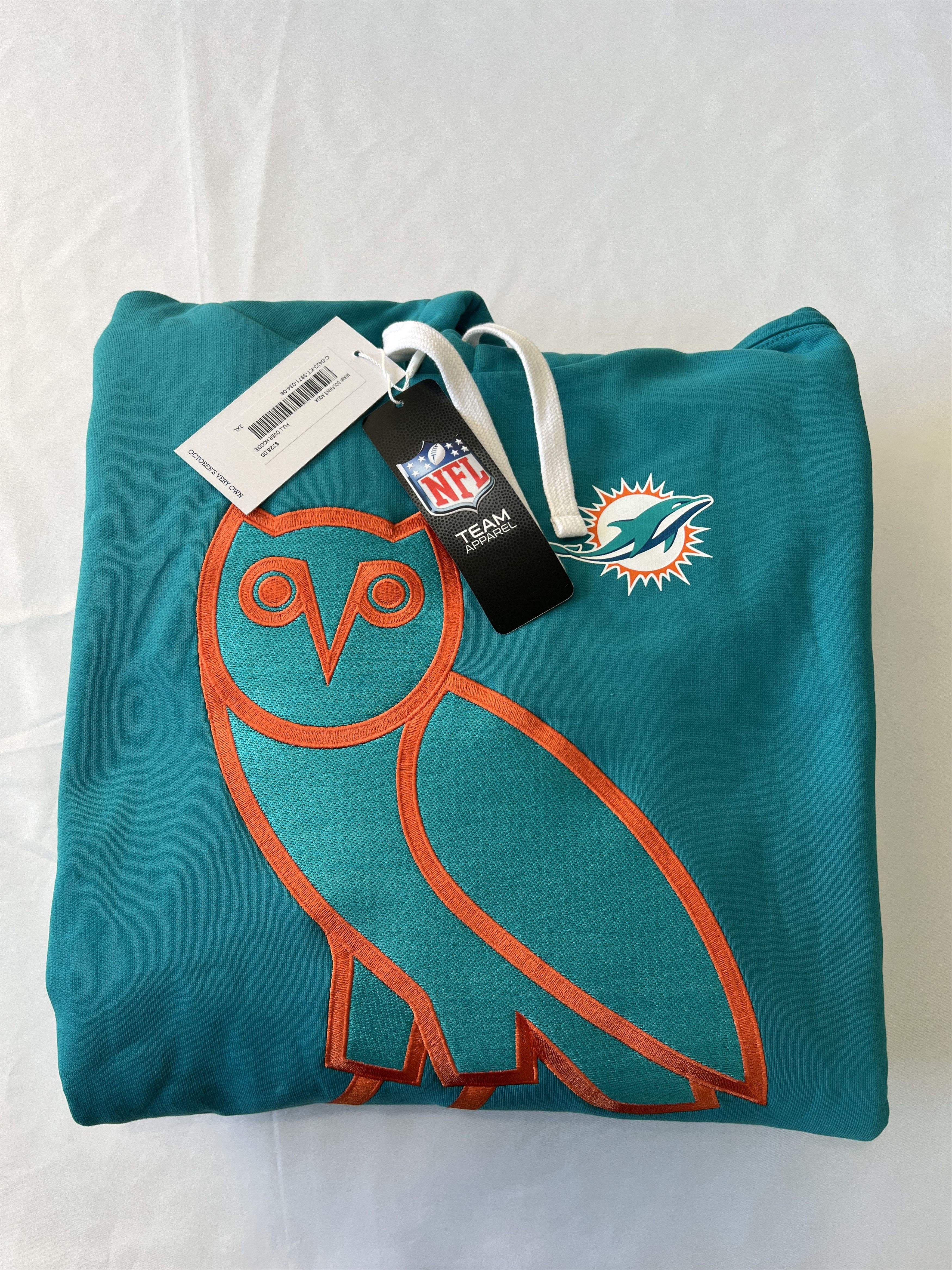Drake OVO x NFL Miami Dolphins OG Owl Hoodie Size US XXL / EU 58 / 5 - 1 Thumbnail